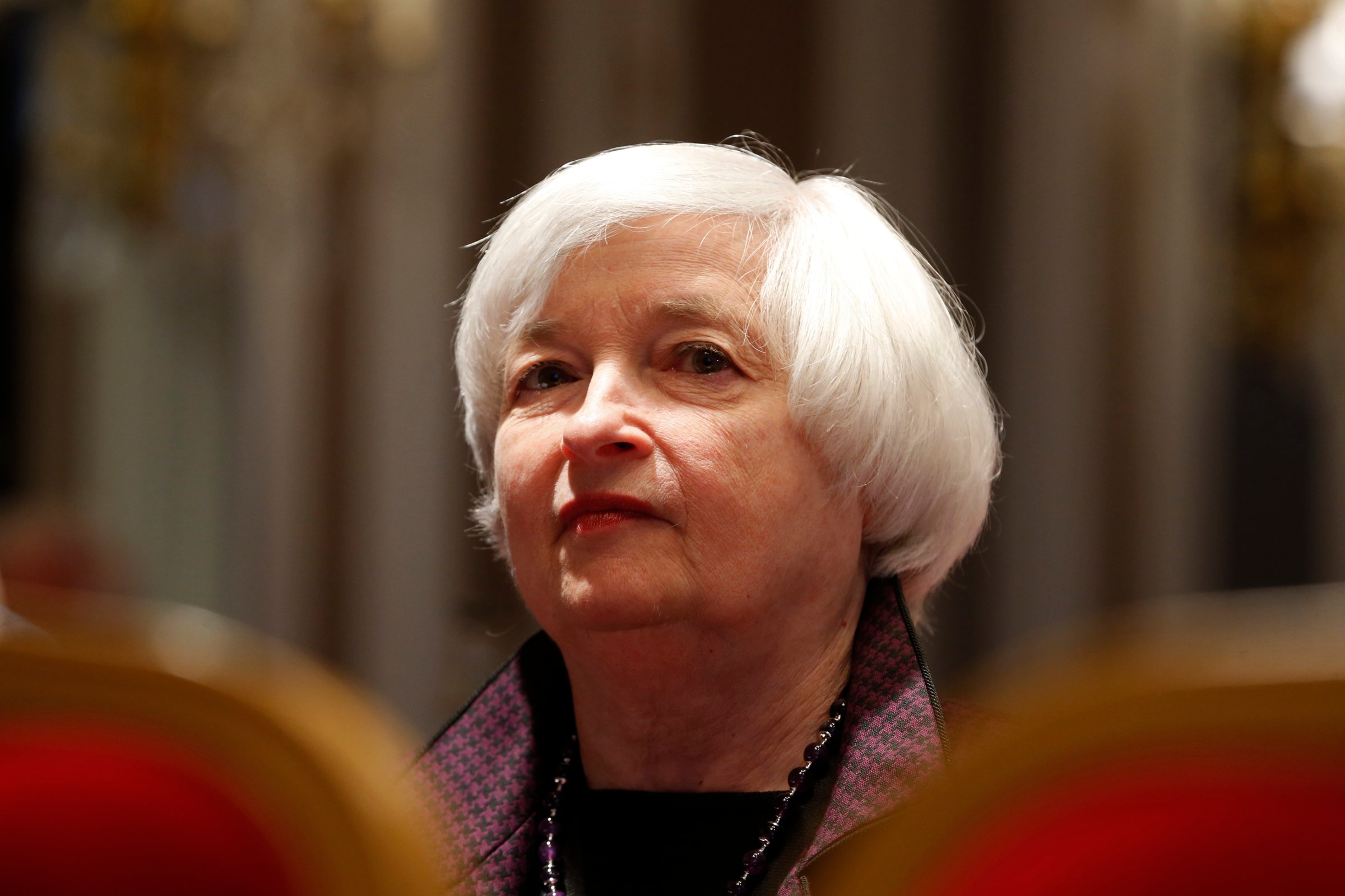 US Federal Reserve Chair Janet Yellen attends a conference of central bankers hosted by the Bank of France in Paris