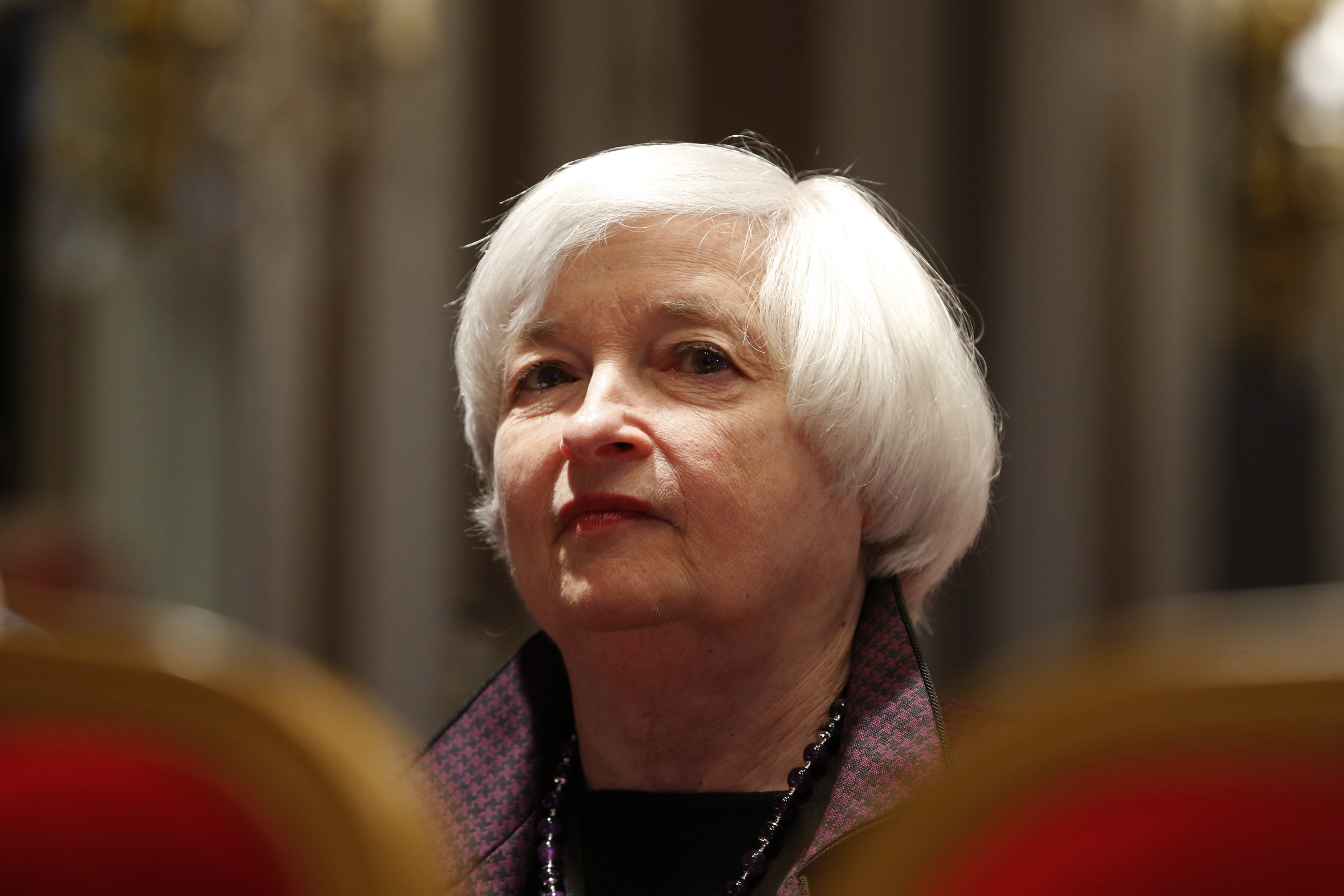 U.S. Federal Reserve Chair Janet Yellen attends a conference of central bankers hosted by the Bank of France in Paris Nov. 7, 2014 (Charles Platiau—Reuters)