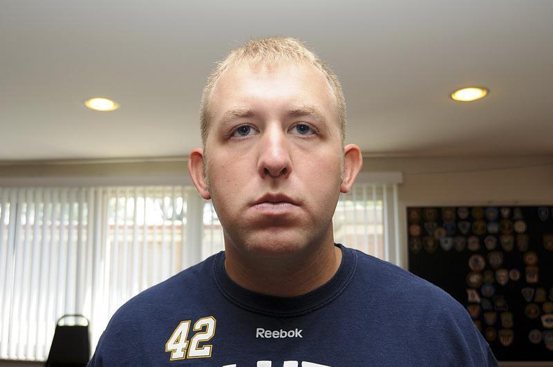 Officer Darren Wilson is pictured in this undated handout evidence photo (Reuters)