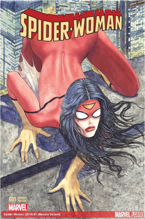 Spider-Woman #1 Variant Cover by Milo Manara (Marvel Comics)