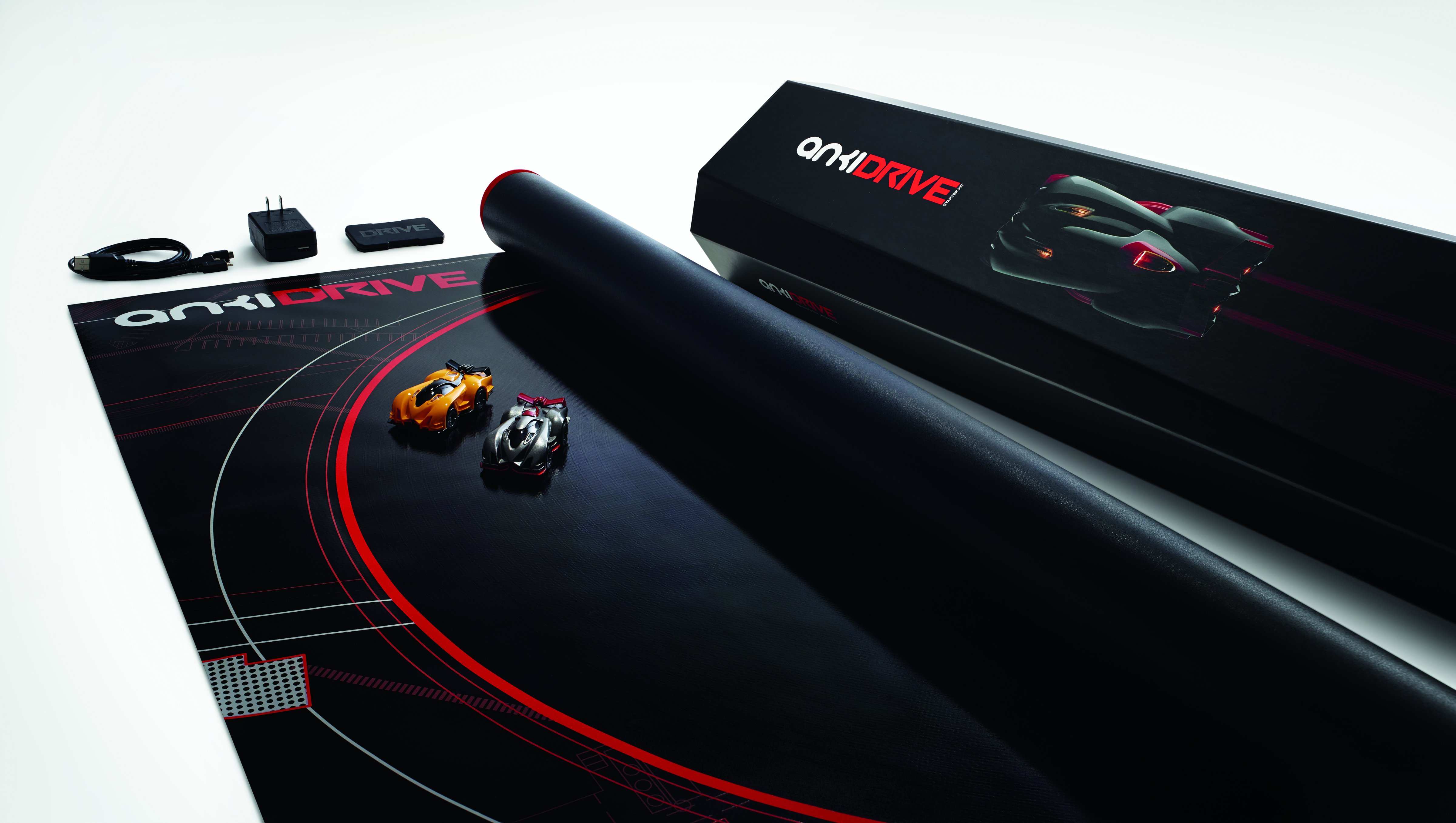 The Anki Drive game uses AI-enabled stock cars that players can control with their smartphones. (Anki)