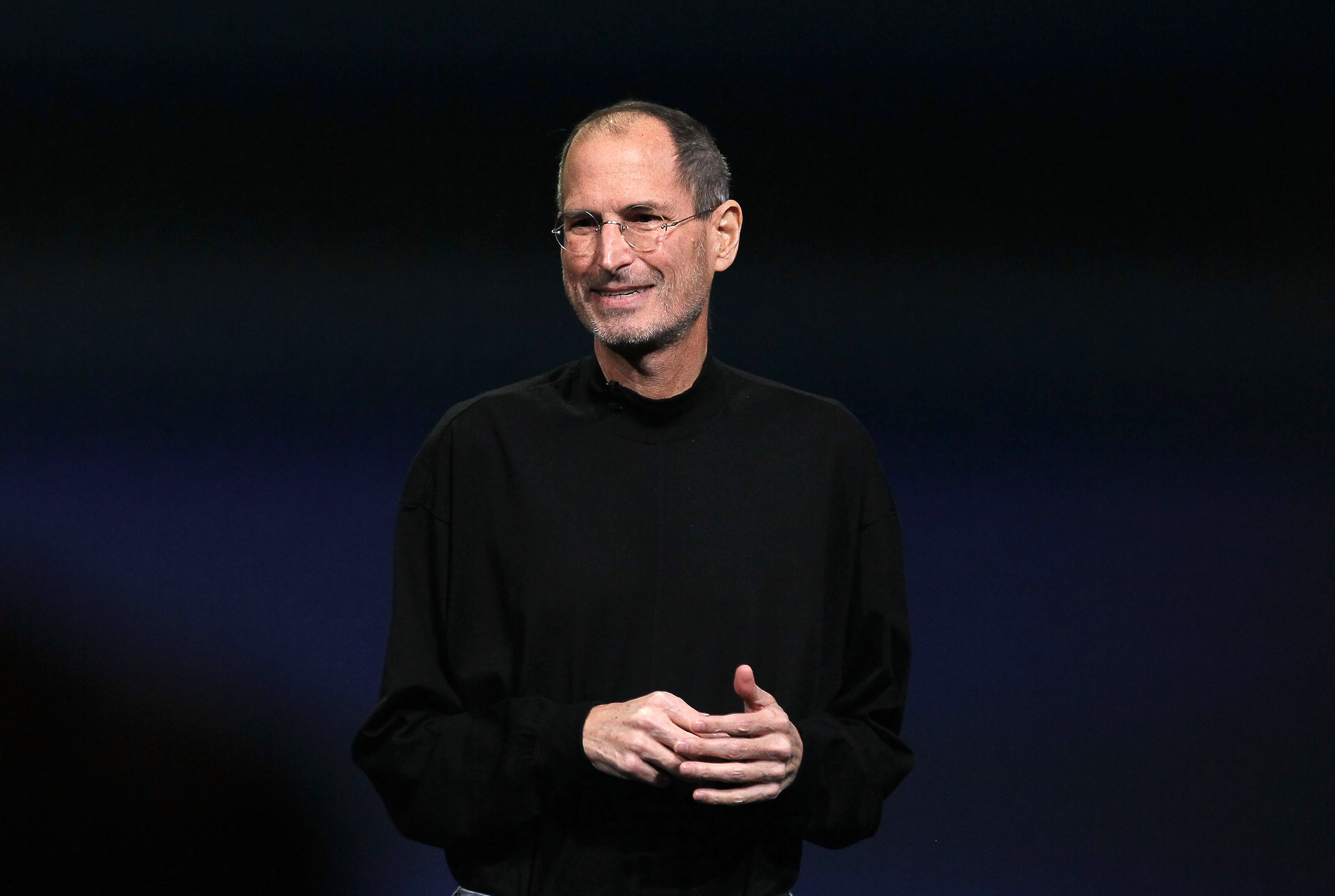 Apple CEO Steve Jobs speaks during an Apple Special event to unveil the new iPad 2 at the Yerba Buena Center for the Arts on March 2, 2011 in San Francisco. (Justin Sullivan—Getty Images)