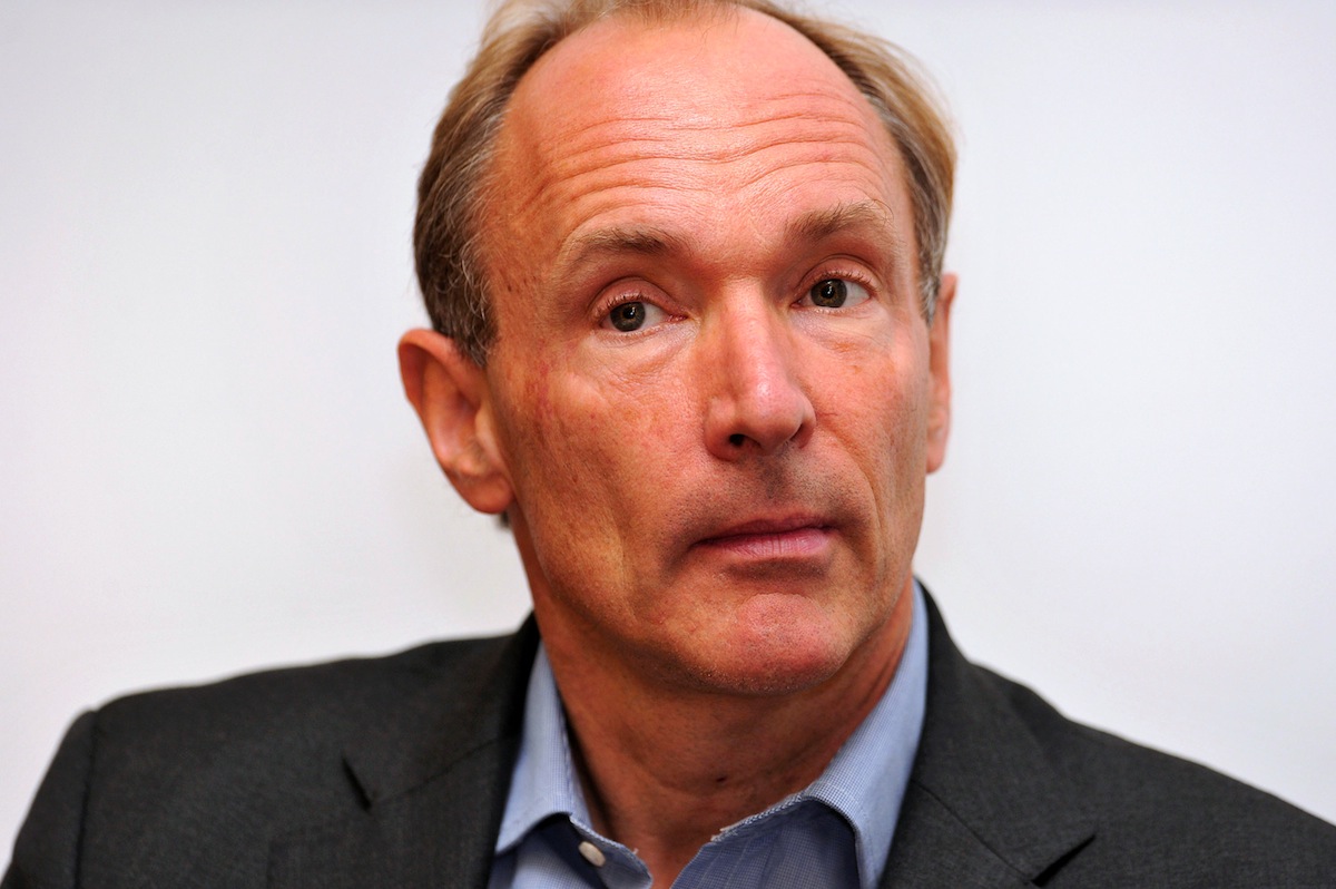 Tim Berners-Lee at The Royal Society in London on Sept. 28, 2010 (Carl Court—AFP/Getty Images)