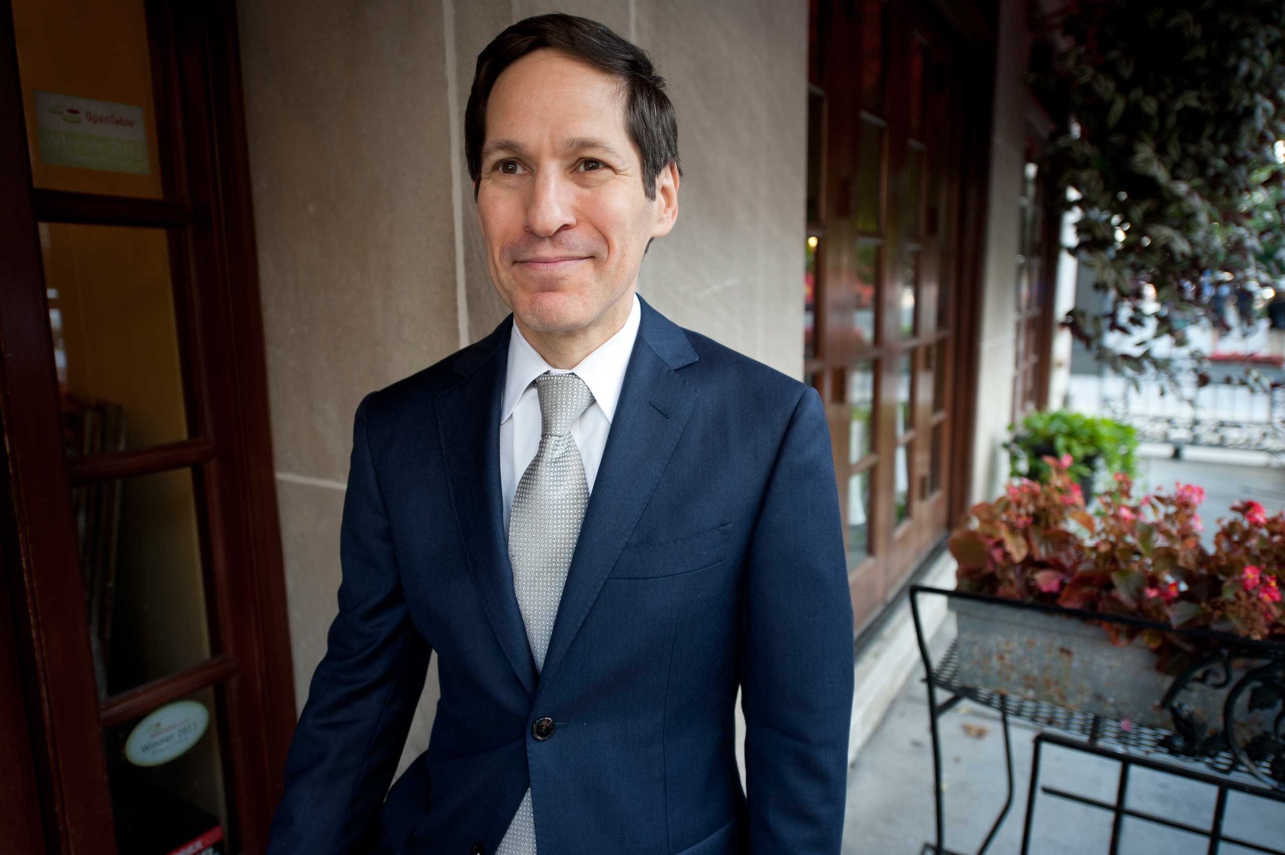 Centers for Disease Control and Prevention Director Tom Frieden poses for a photo in downtown Washington on Sept. 12, 2013. (Douglas Graham—CQ-Roll Call/Getty Images)