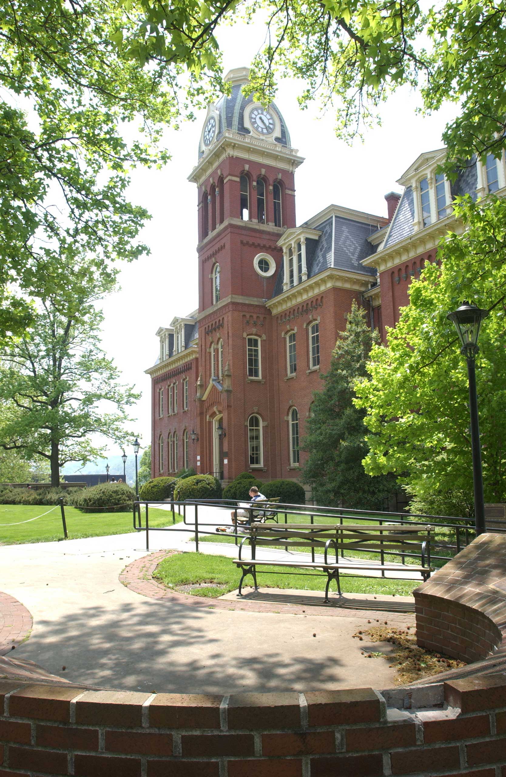 General view of the Woodburn Hall on the campus of the West Virginia University Mountaineers circa 2011 in Morgantown, West Virginia. (West Virginia/Collegiate Images/Getty Images)