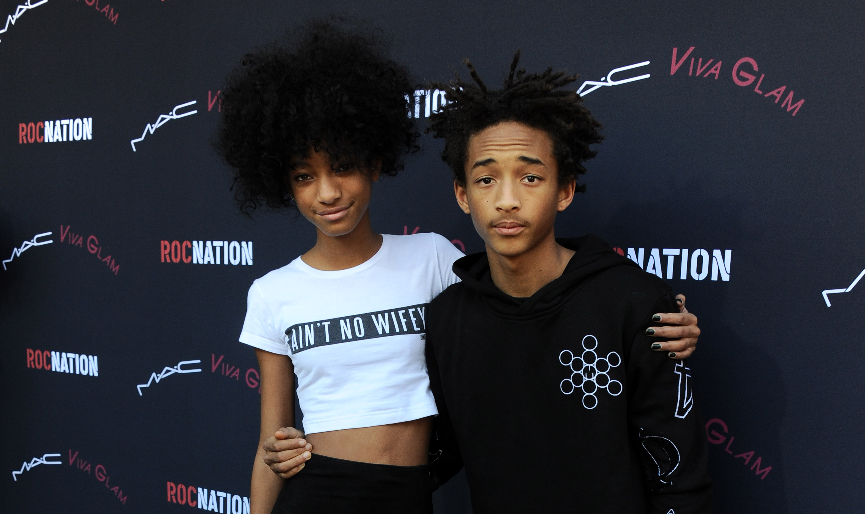 From Left: Willow Smith and her brother Jaden Smith arrive at the Roc Nation 2014 Pre-Grammy Brunch Celebration on Jan. 25, 2014 in Los Angeles. (Jordan Strauss—Invision/AP)