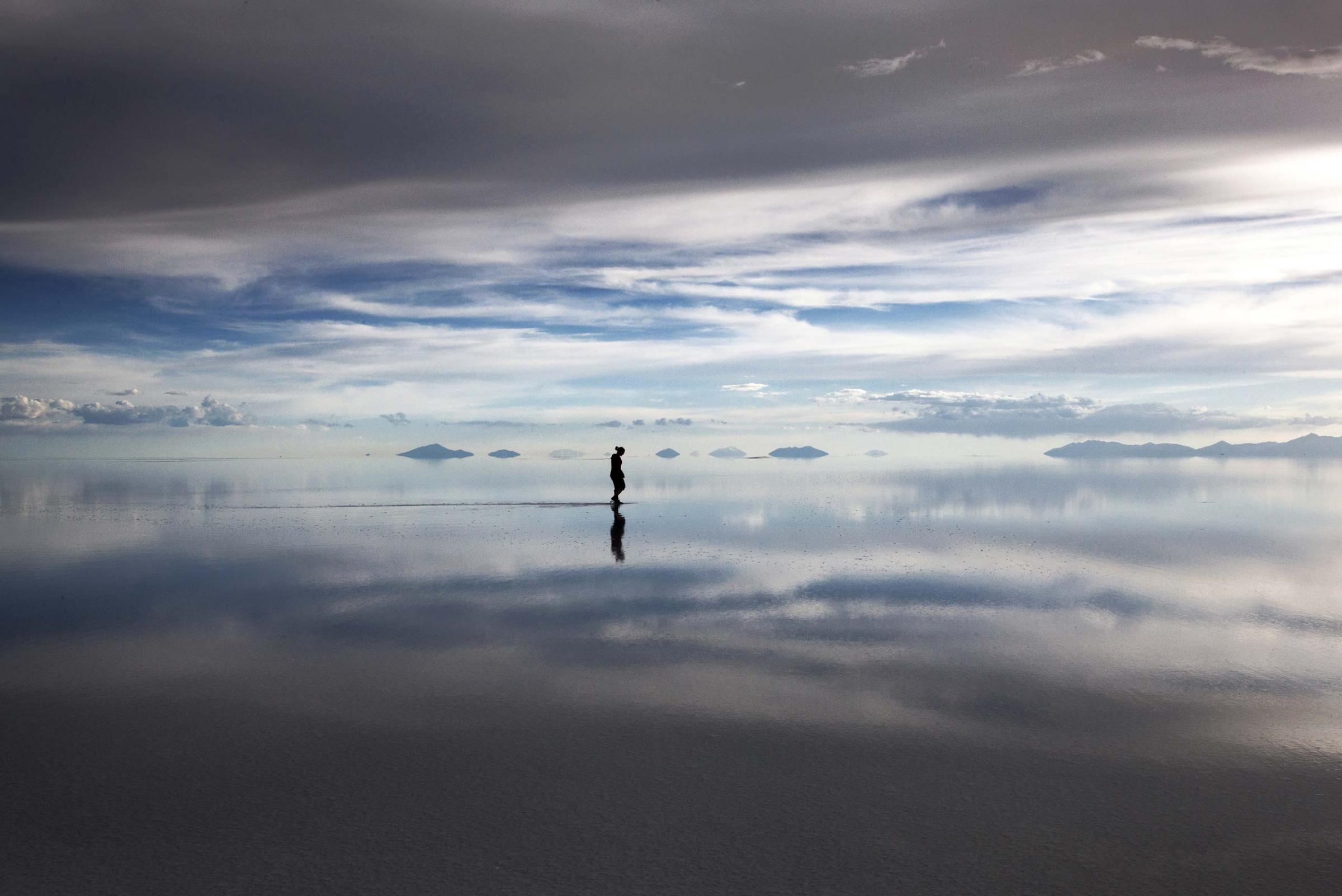 El Salar de Uyuni salt flat, Bolivia - Nov 2013