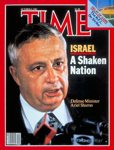 Ariel Sharon on the Oct. 4, 1982, cover of TIME (Cover Credit: ALLAN TANNENBAUM)