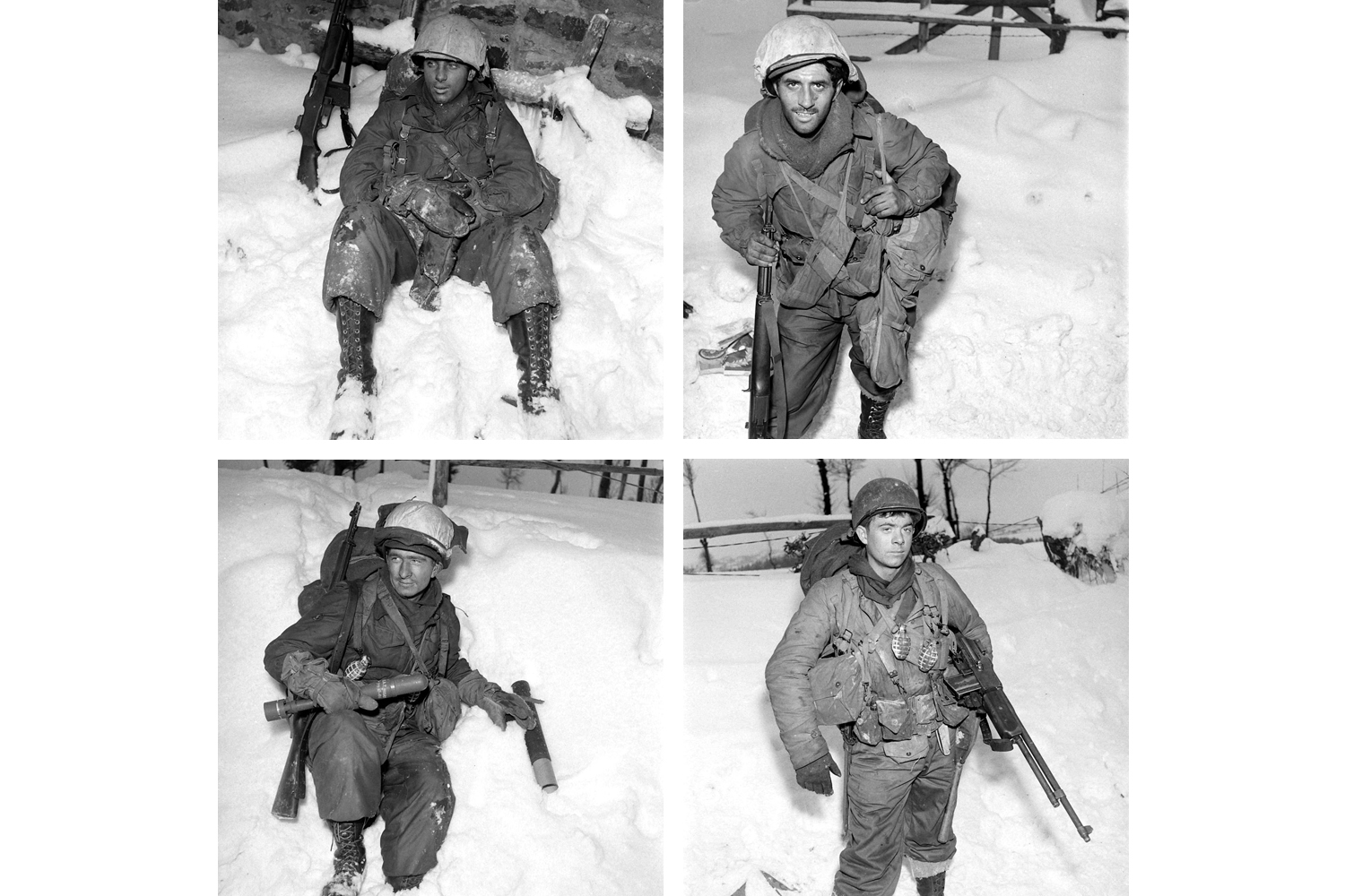Previously unpublished portraits of American soldiers during the Battle of the Bulge, December 1944.