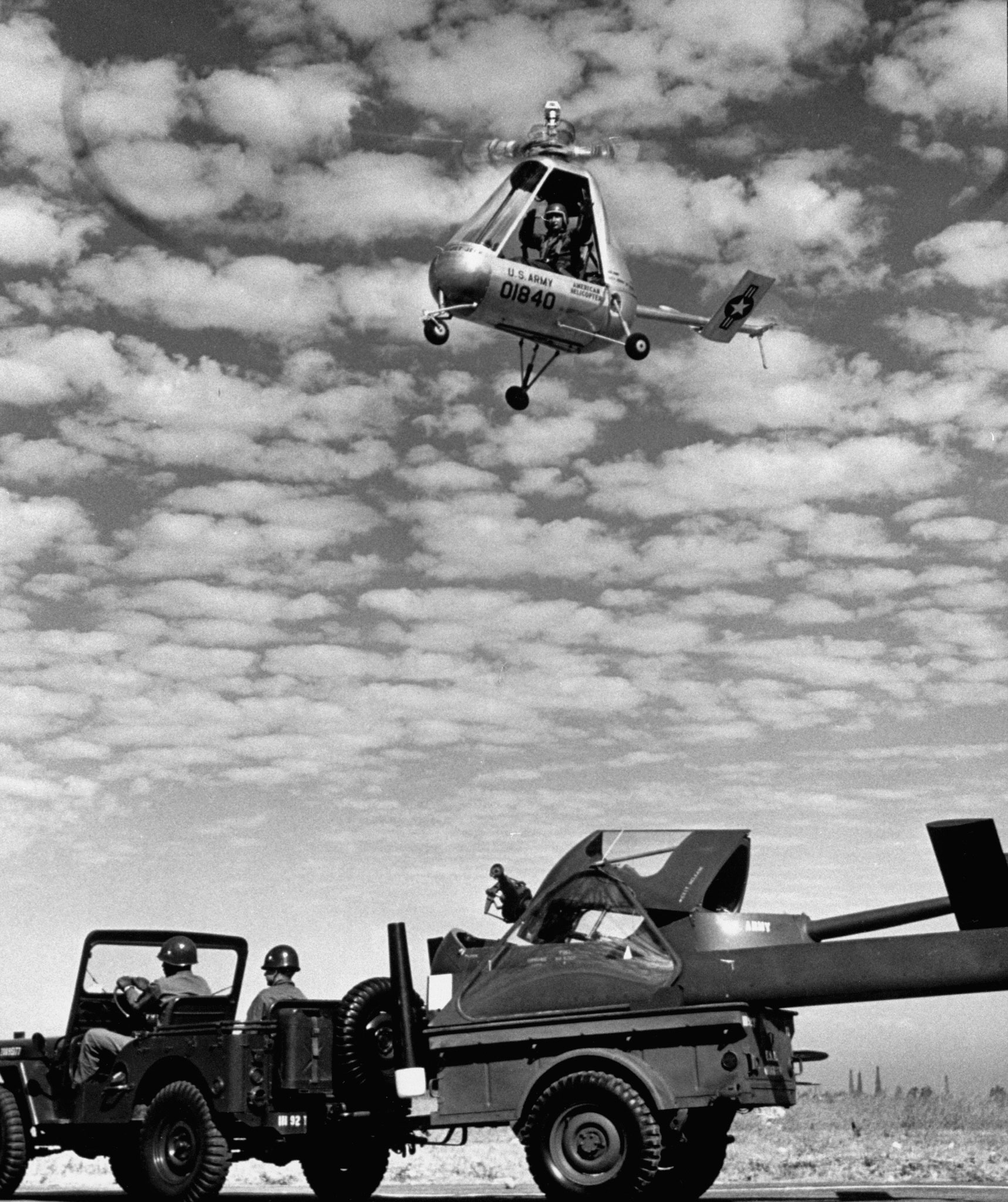The "Pulsa," a collapsible one-man helicopter, 1952.