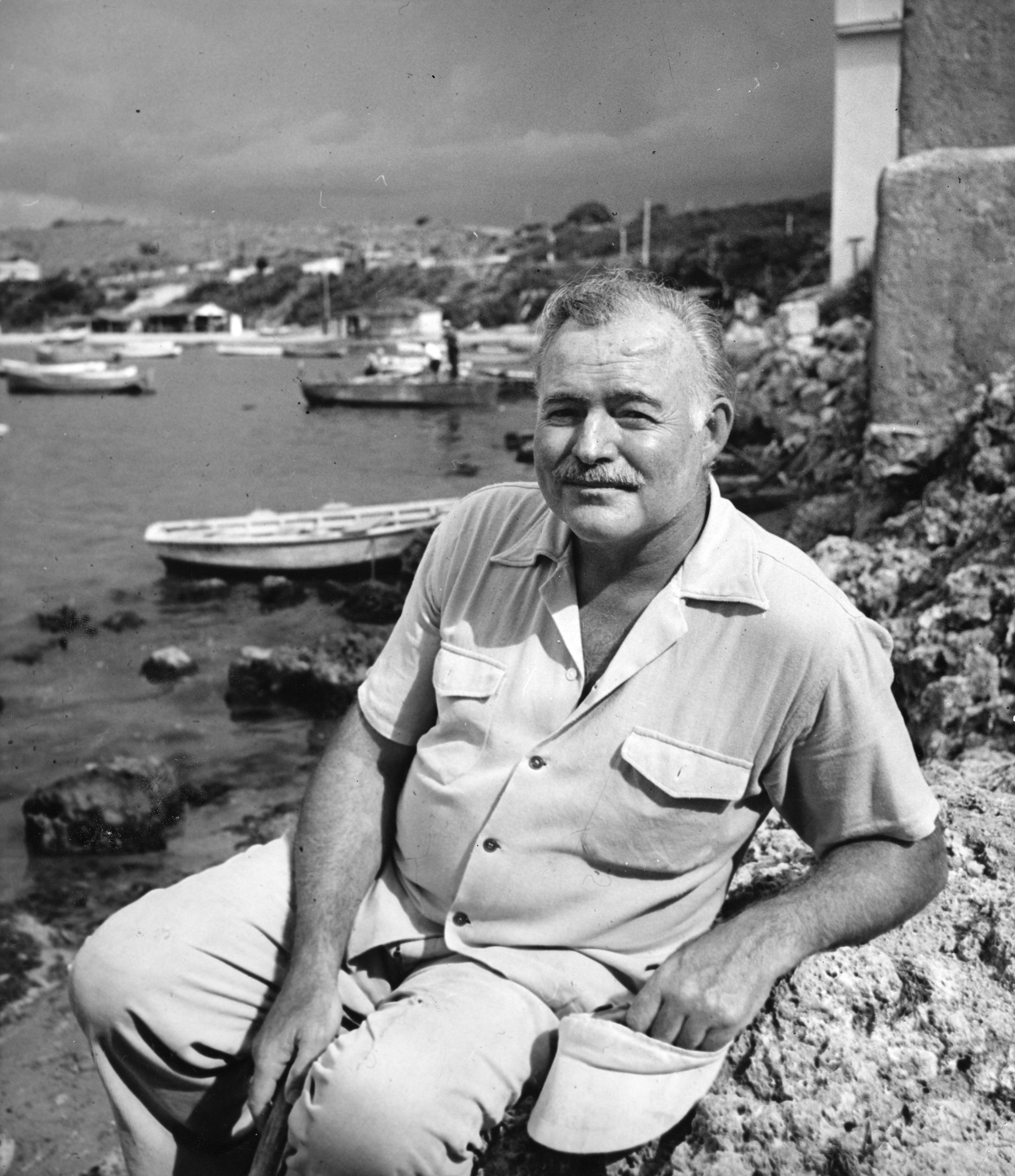 Ernest Hemingway in Cuba, August 1952.