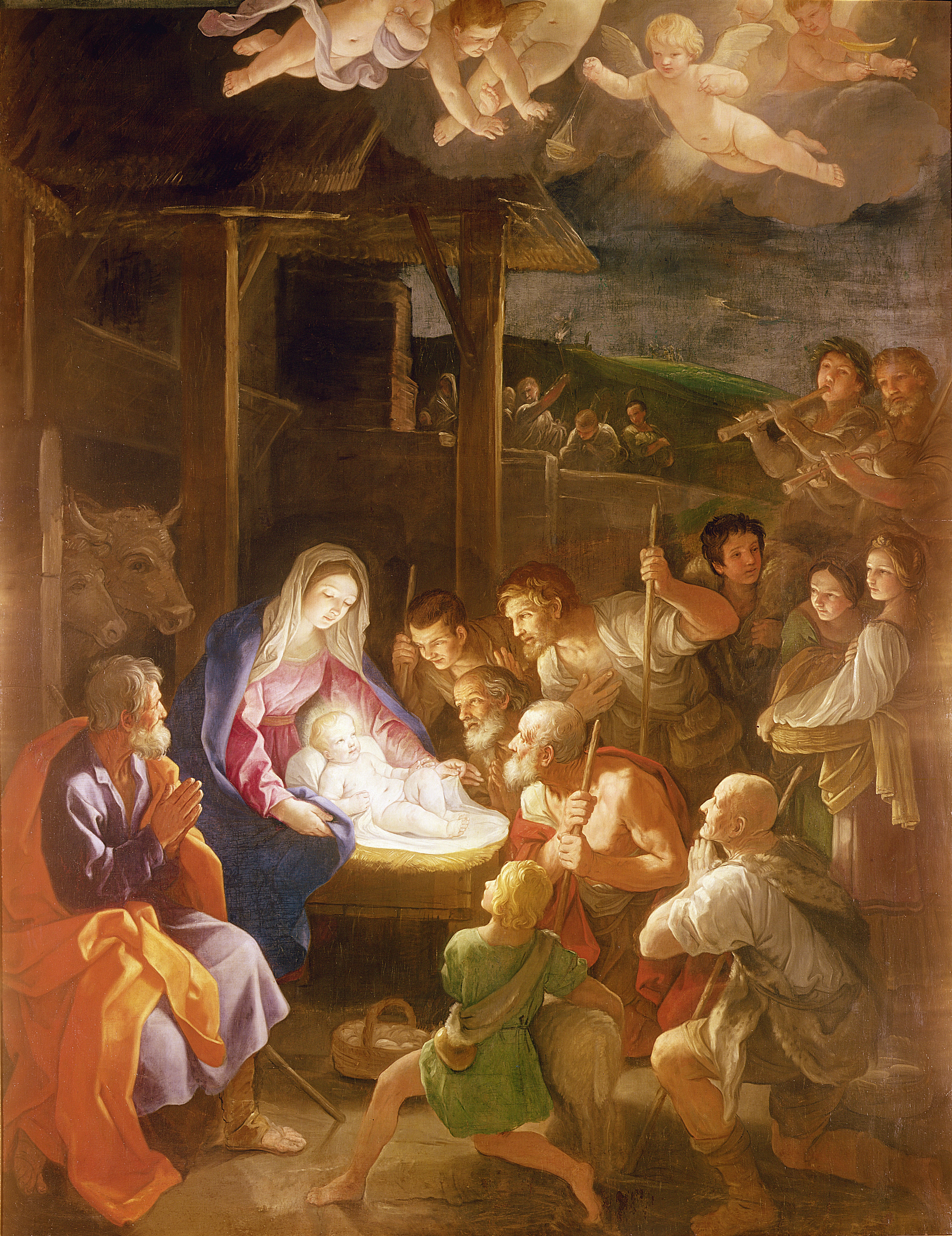 The Nativity at Night, 1640 (oil on canvas) (Guido Reni&mdash;Getty Images/The Bridgeman Art Library)