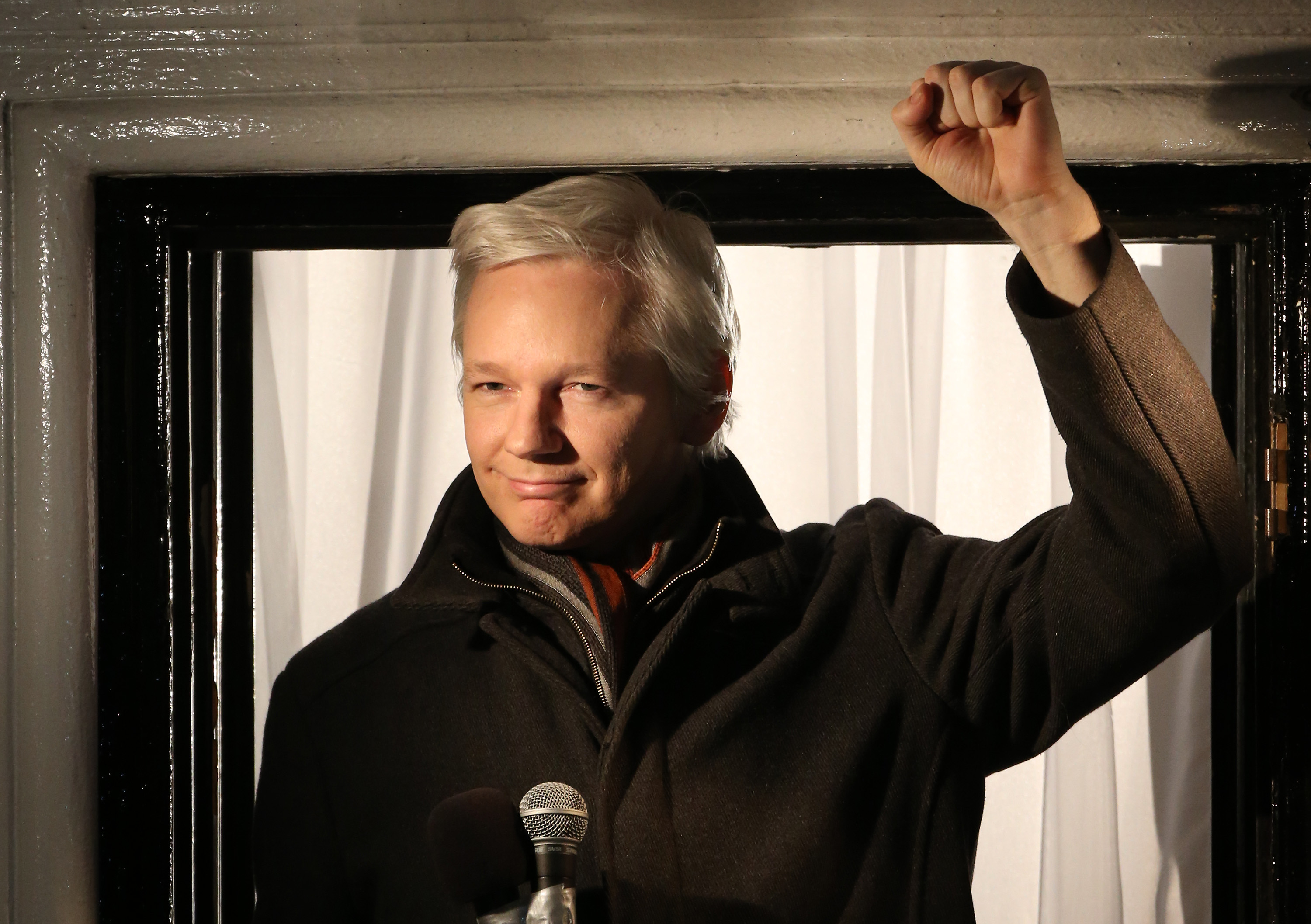 Wikileaks Founder Julian Assange Makes A Statement After Six Months Residing At The Ecuadorian Embassy