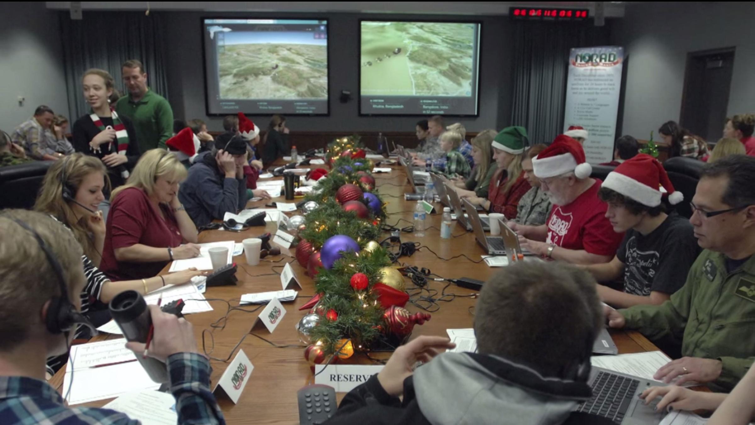 NORAD tracks Santa as he starts his journey on Dec. 24, 2014. Santa Claus has embarked on his annual Christmas Eve mission to deliver presents to millions of children after a smooth take-off from his North Pole base, at least according to U.S. military officials who track his reindeer-powered sleigh.