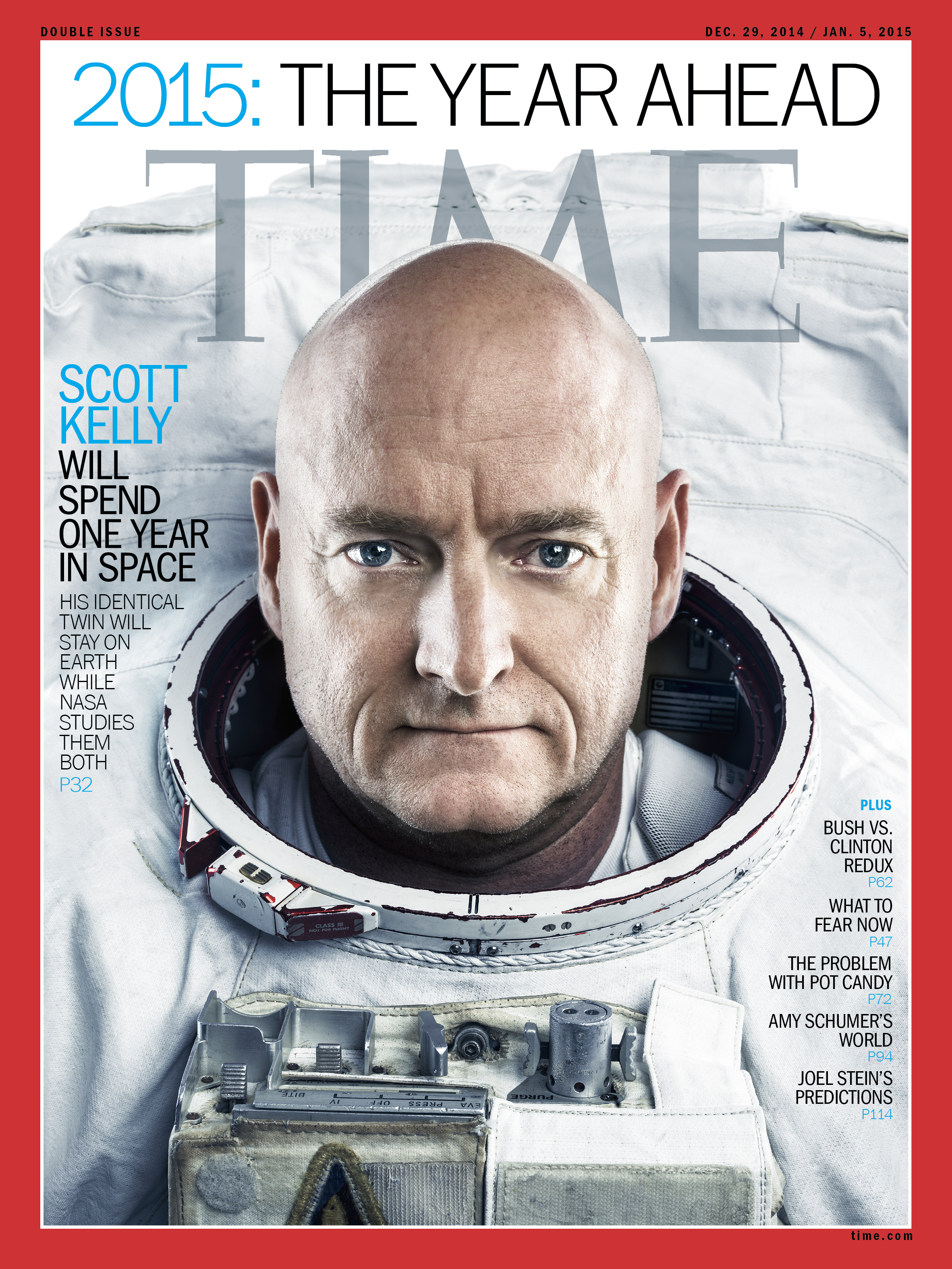 2015 The Year Ahead Scott Kelly Time Magazine Cover