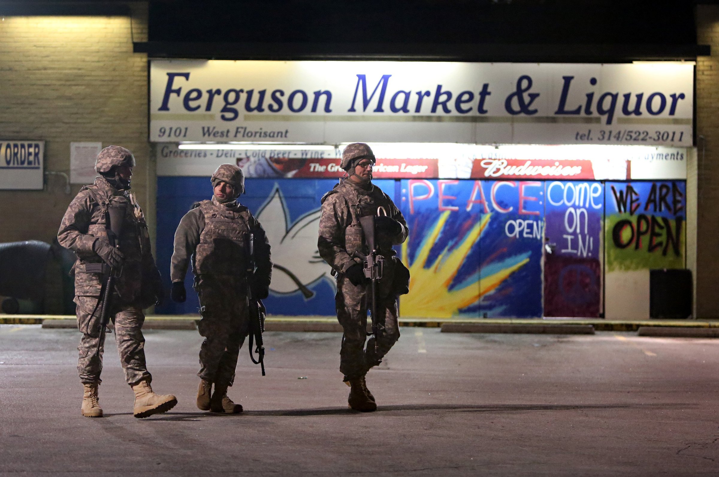 Peaceful night in Ferguson