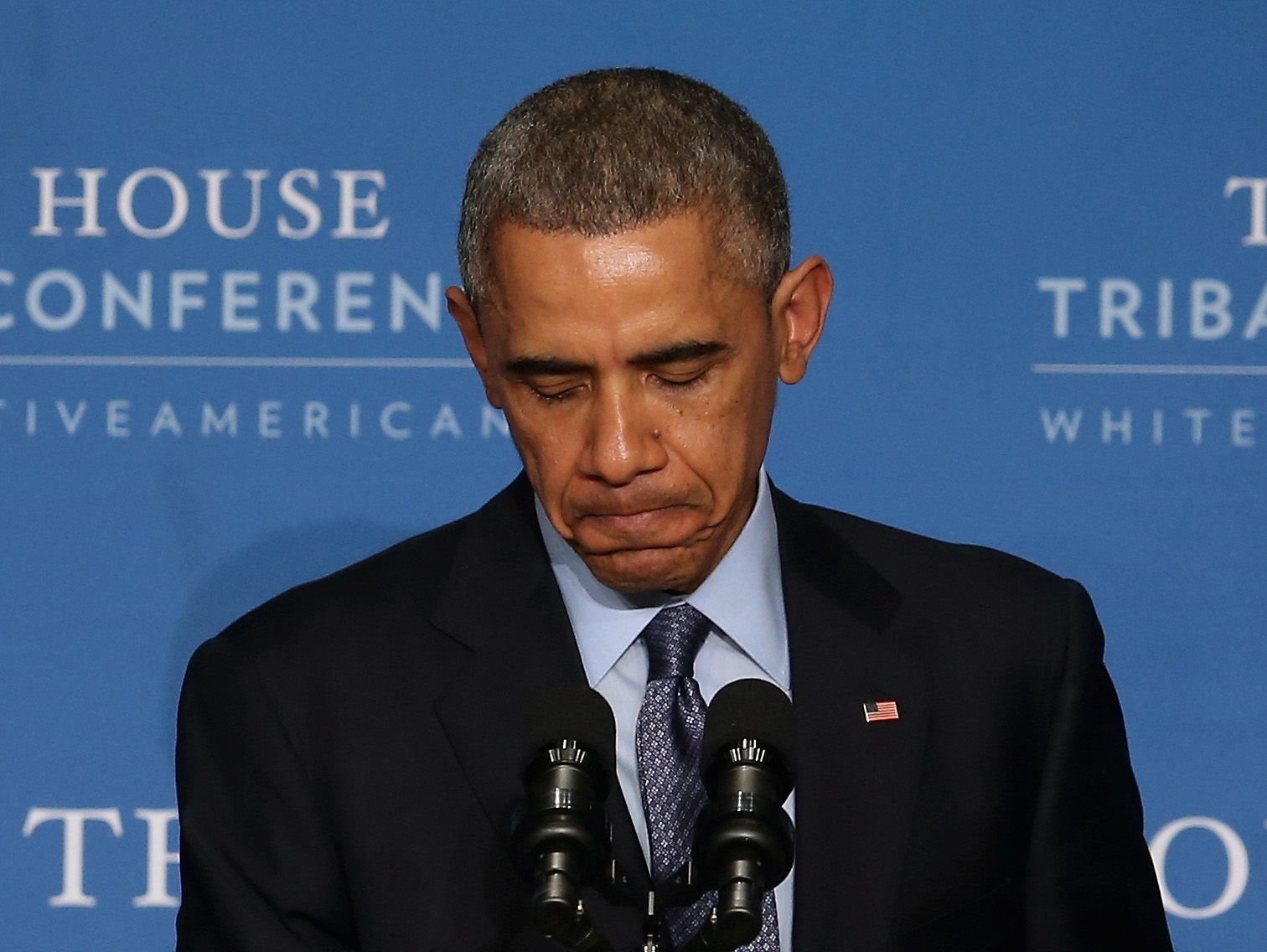 President Barack Obama speaks during The White House Tribal Nations Conference, December 3, 2014 in Washington, DC.