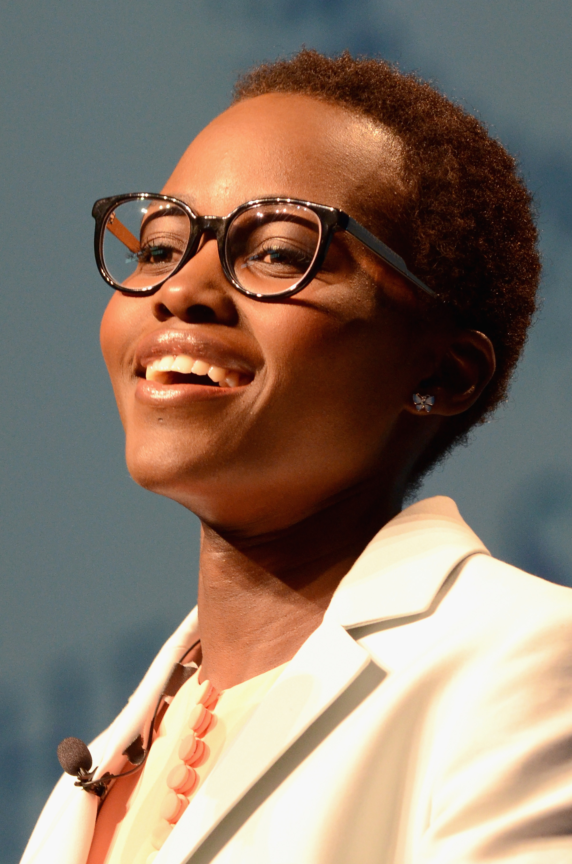 Actress Lupita Nyong'o speaks on stage at the 2014 Massachusetts Conference for Women (Lisa Lake&mdash;2014 Getty Images)