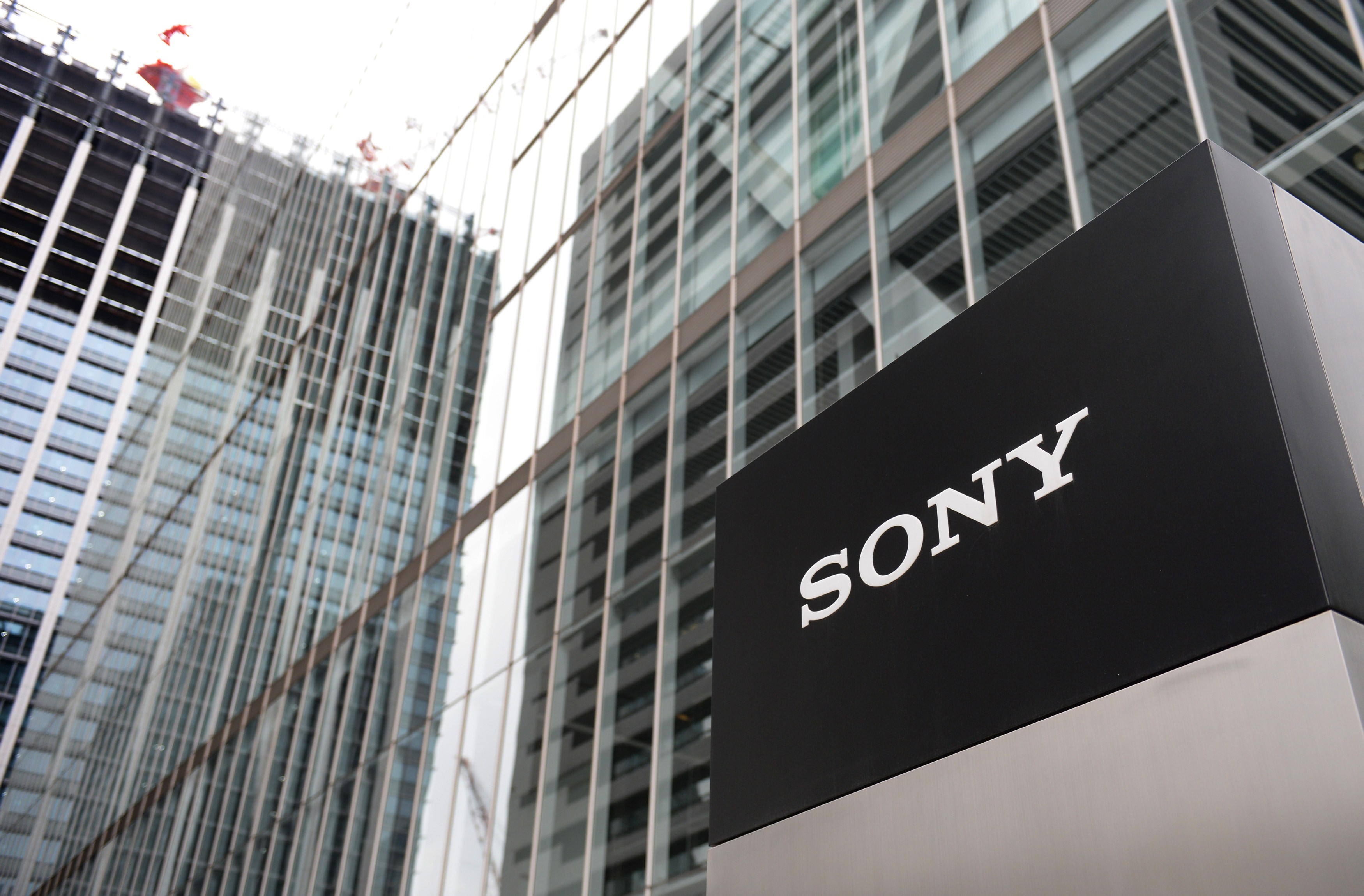 A logo of Japan's Sony Corporation is displayed at its headquarters in Tokyo on May 14, 2014. (Kazuhiro Nogi—AFP/Getty Images)