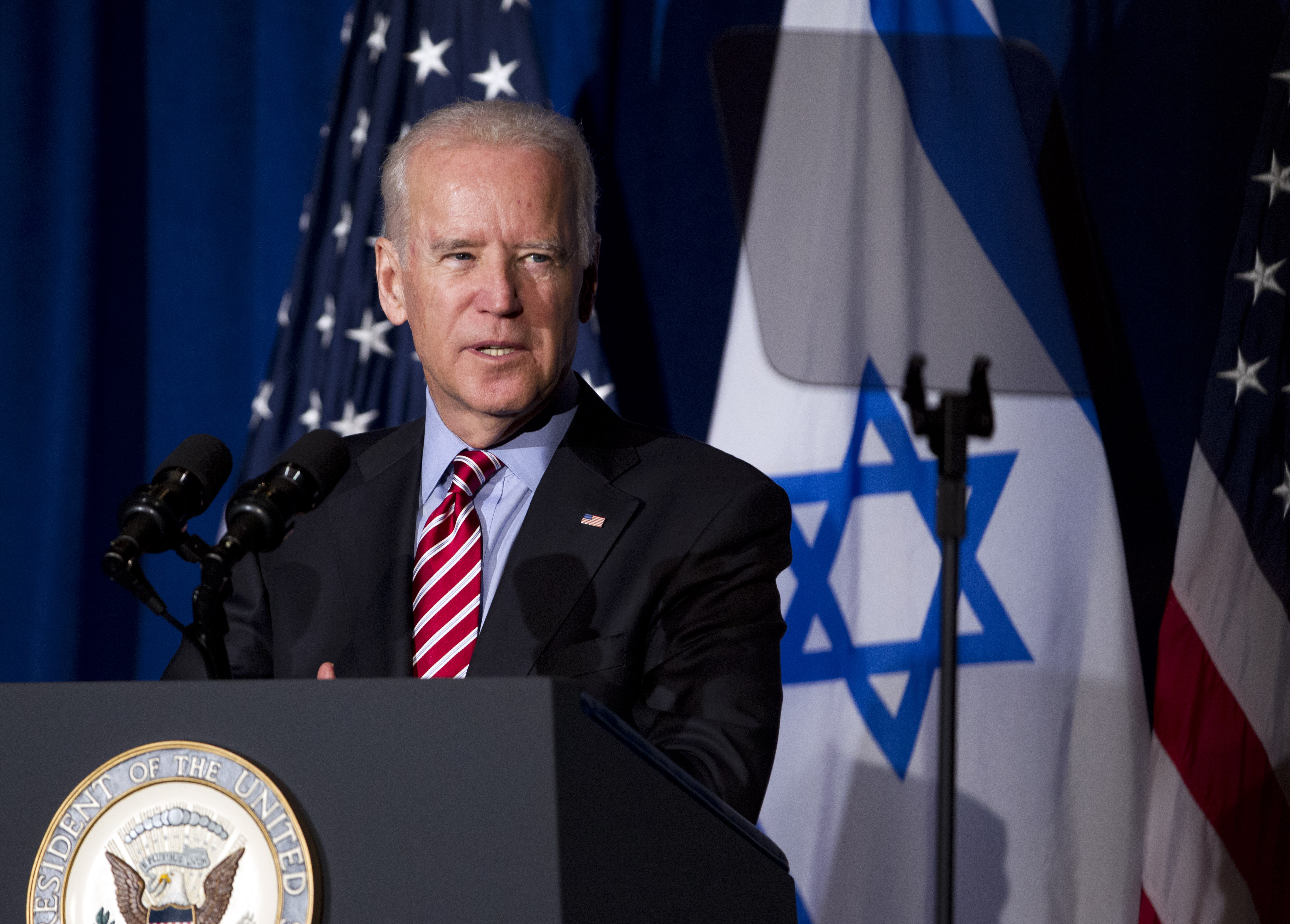 U.S. Vice President Joe Biden speaks to the Saban Forum in Washington, D.C., on Dec. 6, 2014 (Jose Luis Magana—AP)