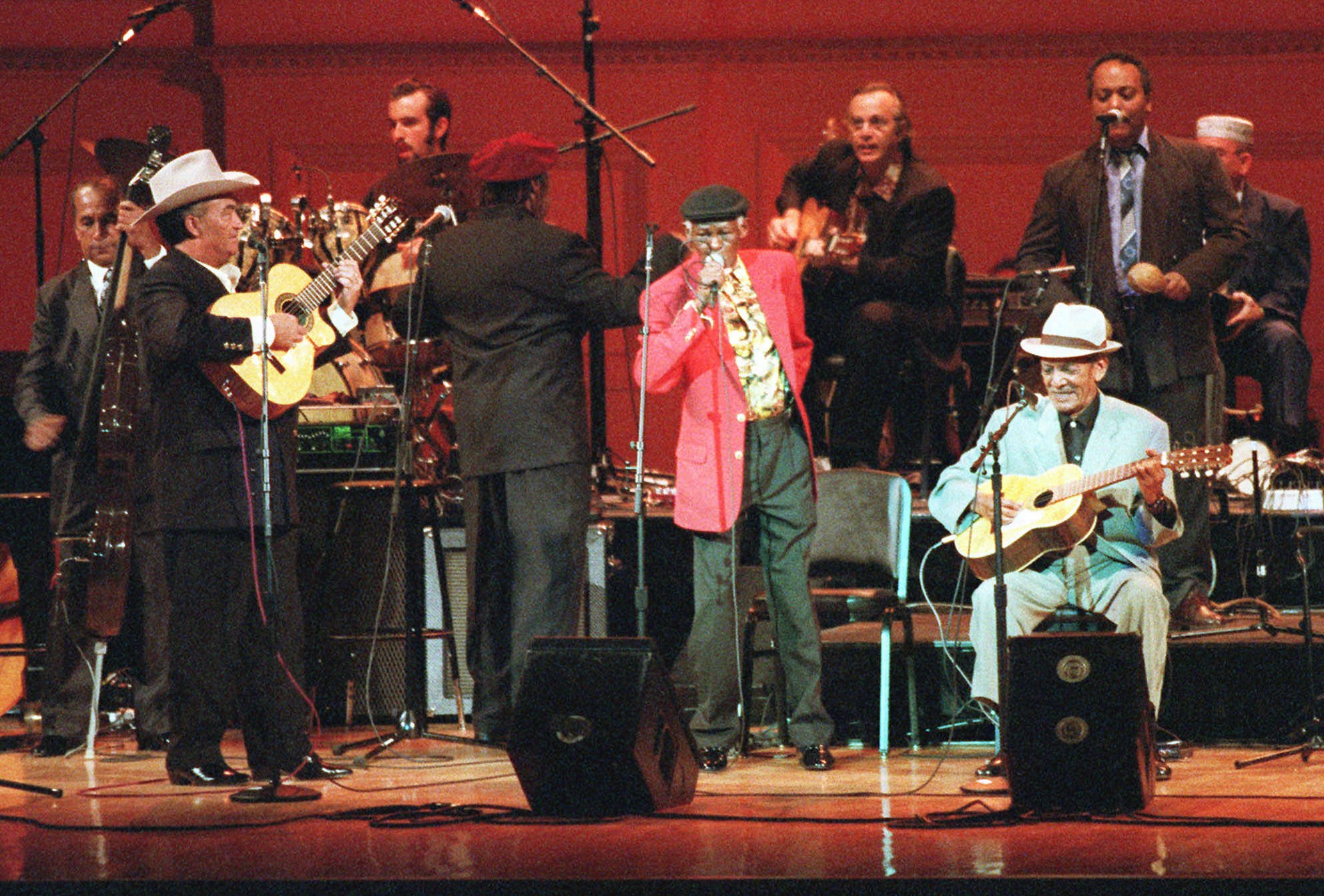 The Buena Vista Social Club performs at New York's Carnegie Hall in 1998. (Stuart Ramson—AP)
