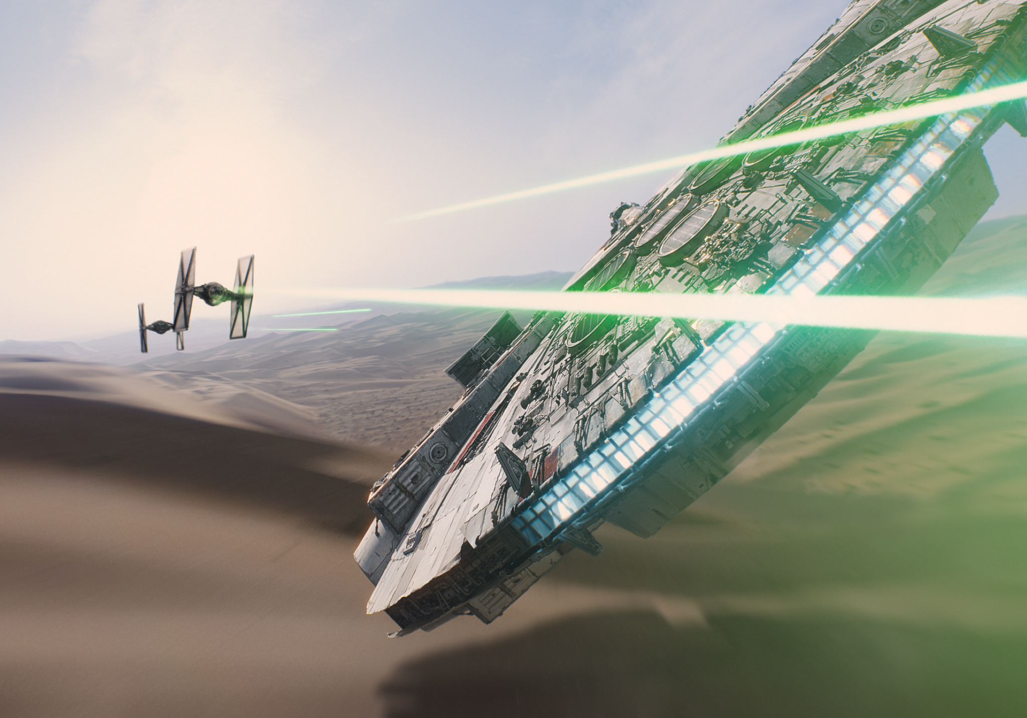 A scene from "Star Wars: The Force Awakens," expected in theaters on Dec. 18, 2015.