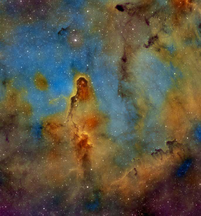 The Elephant's Trunk Nebula, also known as IC 1396 on April 14, 2014.