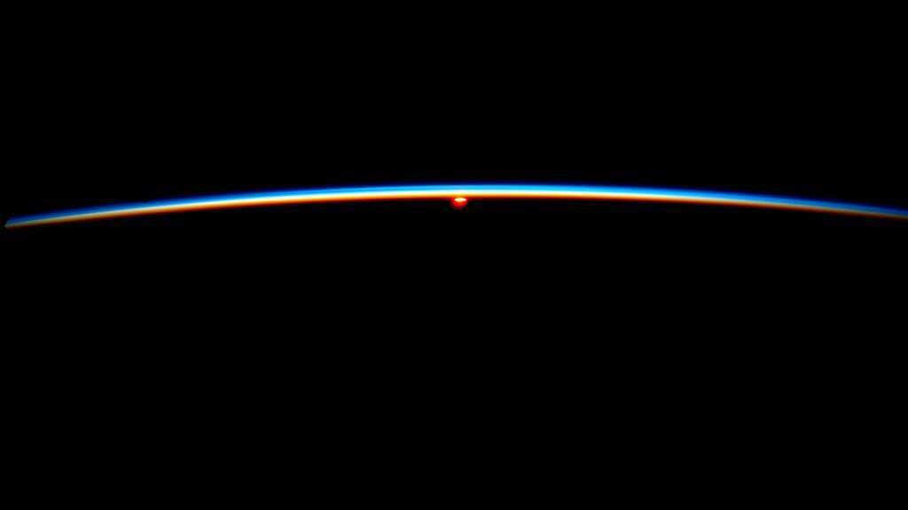 Astronaut Reid Wiseman tweeted this photo from the International Space Station on July 1, 2014  Here is a #TodaySunrise from space for @MLauer