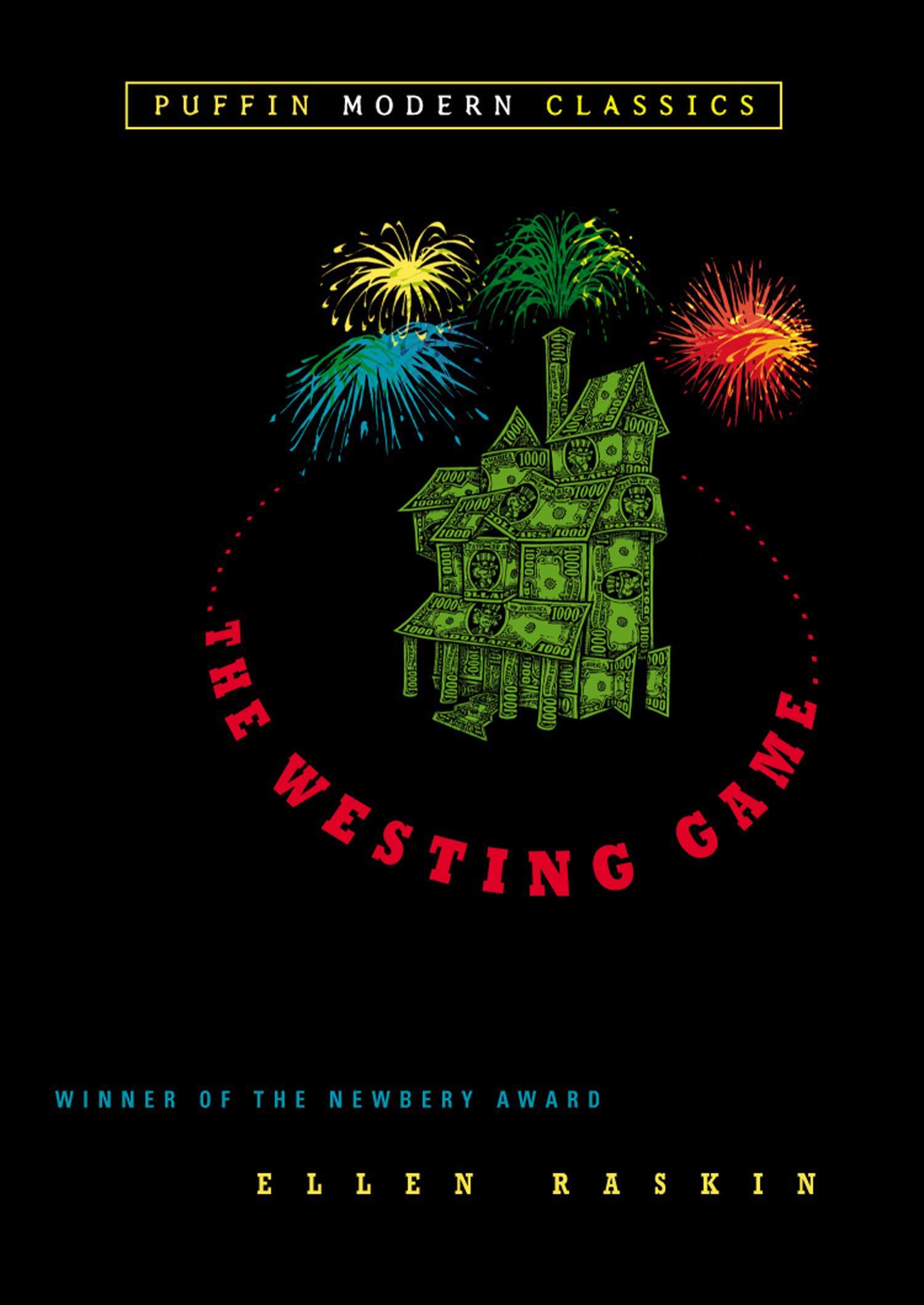 The Westing Game, by Ellen Raskin.
                              
                              
                              
                              In his will, the millionaire Sam Westing challenges 16 heirs to solve the mystery of who murdered him.
                              
                              
                              
                              Buy now: The Westing Game