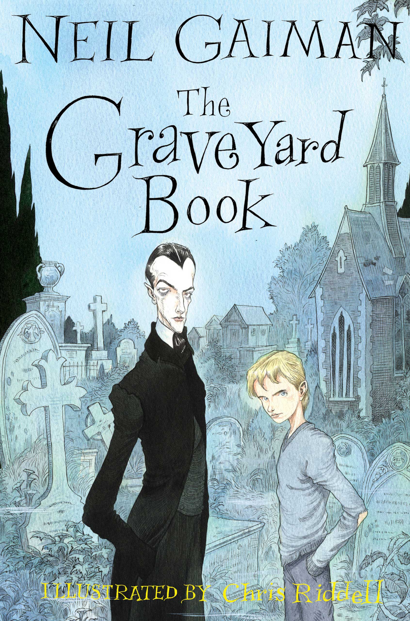 The Graveyard Book, by Neil Gaiman.
                              
                              
                              
                              Bod, who was adopted by ghosts and has become a part of the community of supernatural beings living in a graveyard, faces adventures and obstacles in the graveyard and natural world alike.
                              
                              
                              
                              Buy now: The Graveyard Book