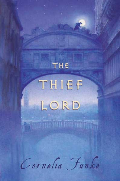 The Thief Lord, by Cornelia Funke.
                              
                              
                              
                              Brothers Prosper and Boniface escape home and flee to Venice, where they join up with a gang of street children while on the run from a detective hired by their cruel guardian aunt and uncle.
                              
                              
                              
                              Buy now: The Thief Lord