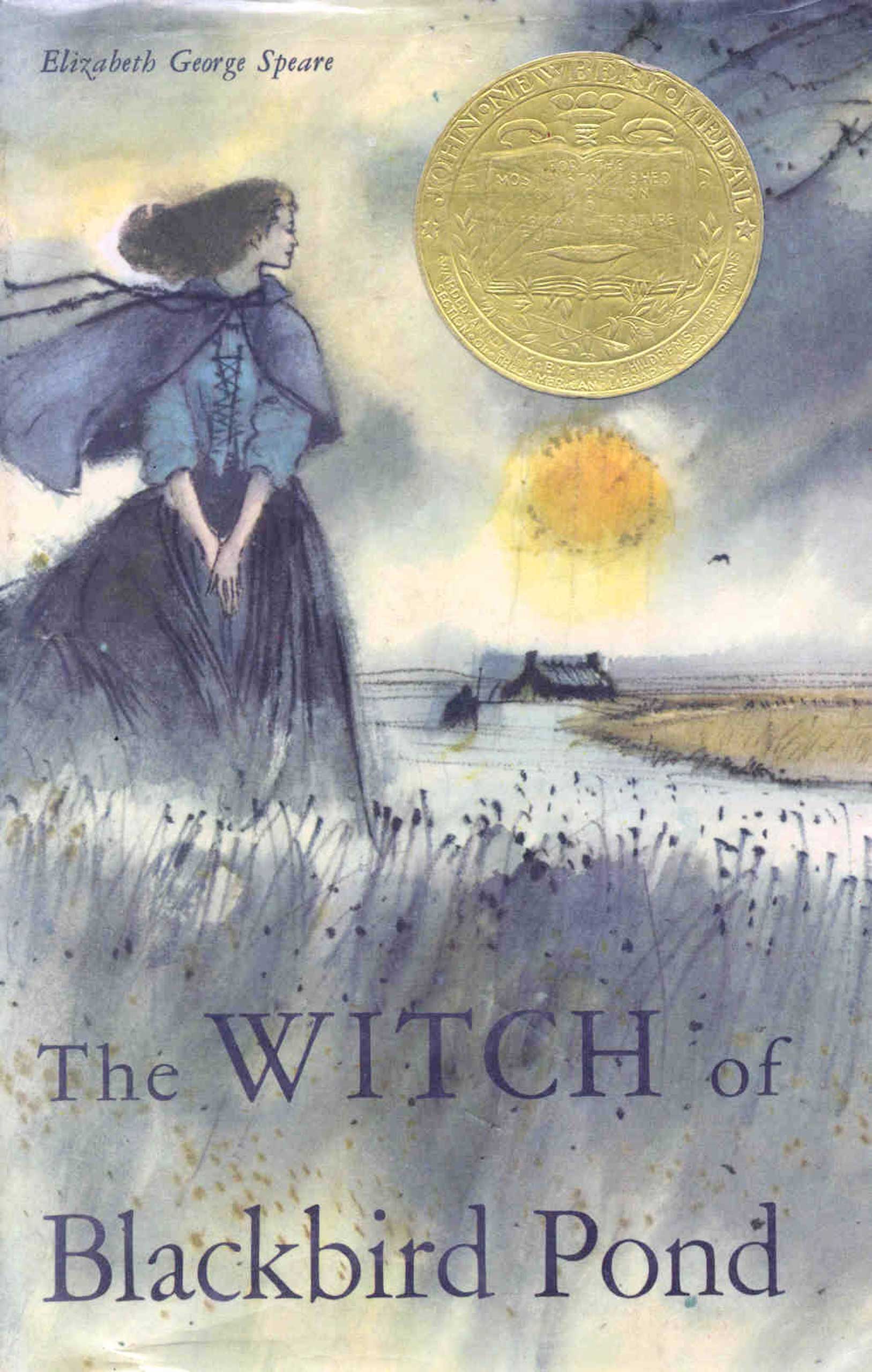 The Witch of Blackbird Pond, by Elizabeth George Speare.
                              
                              
                              
                              The ever spirited and goodhearted Kit Tyler is sent to colonial Connecticut in 1687, where her manners—and her friendship with an old woman known as the Witch of Blackbird Pond—make her suspicious to the townspeople.
                              
                              
                              
                              Buy now: The Witch of Blackbird Pond