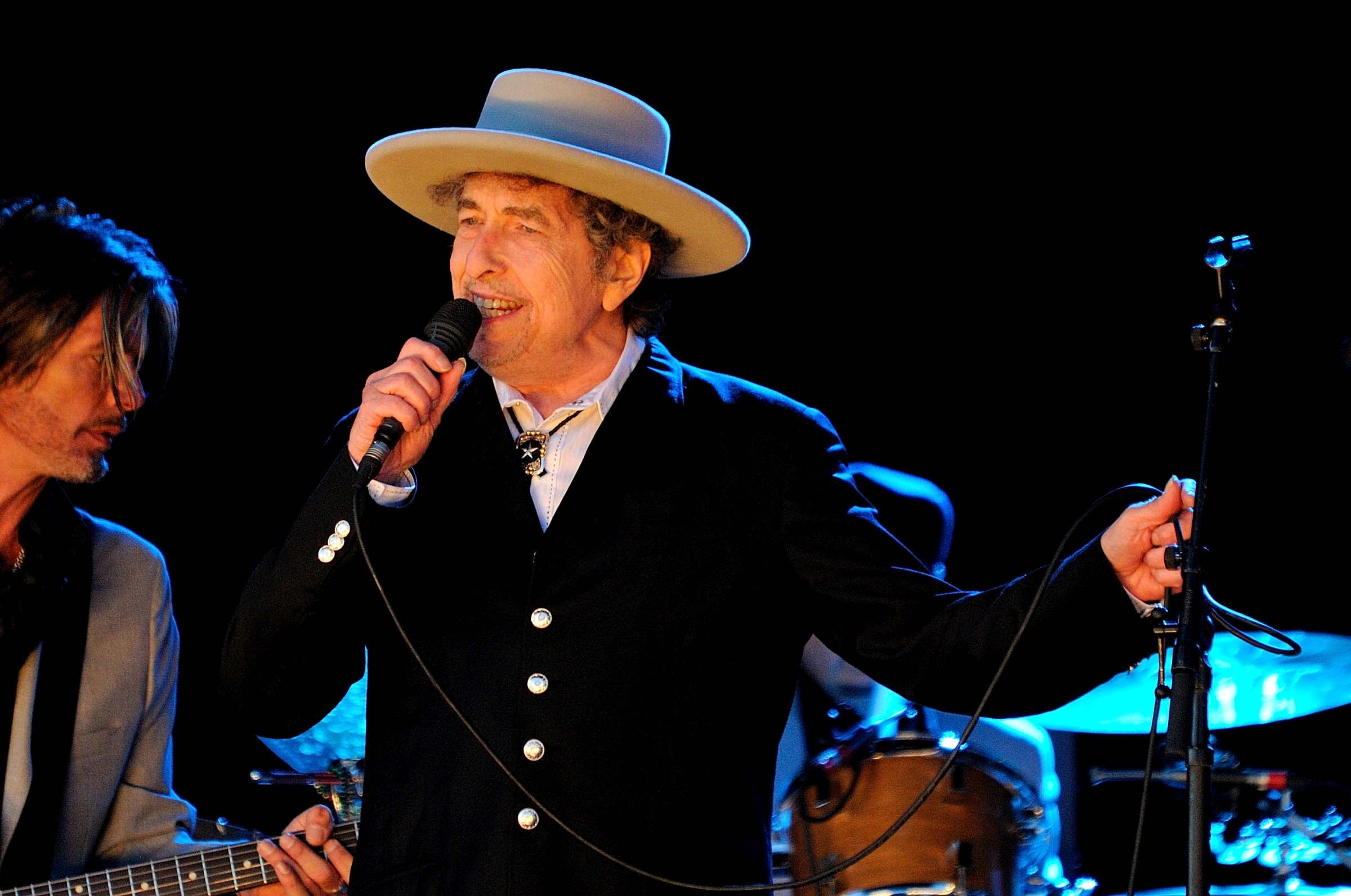 Bob Dylan performs on stage during Hop Farm Festival on June 30, 2012 in Paddock Wood, United Kingdom.