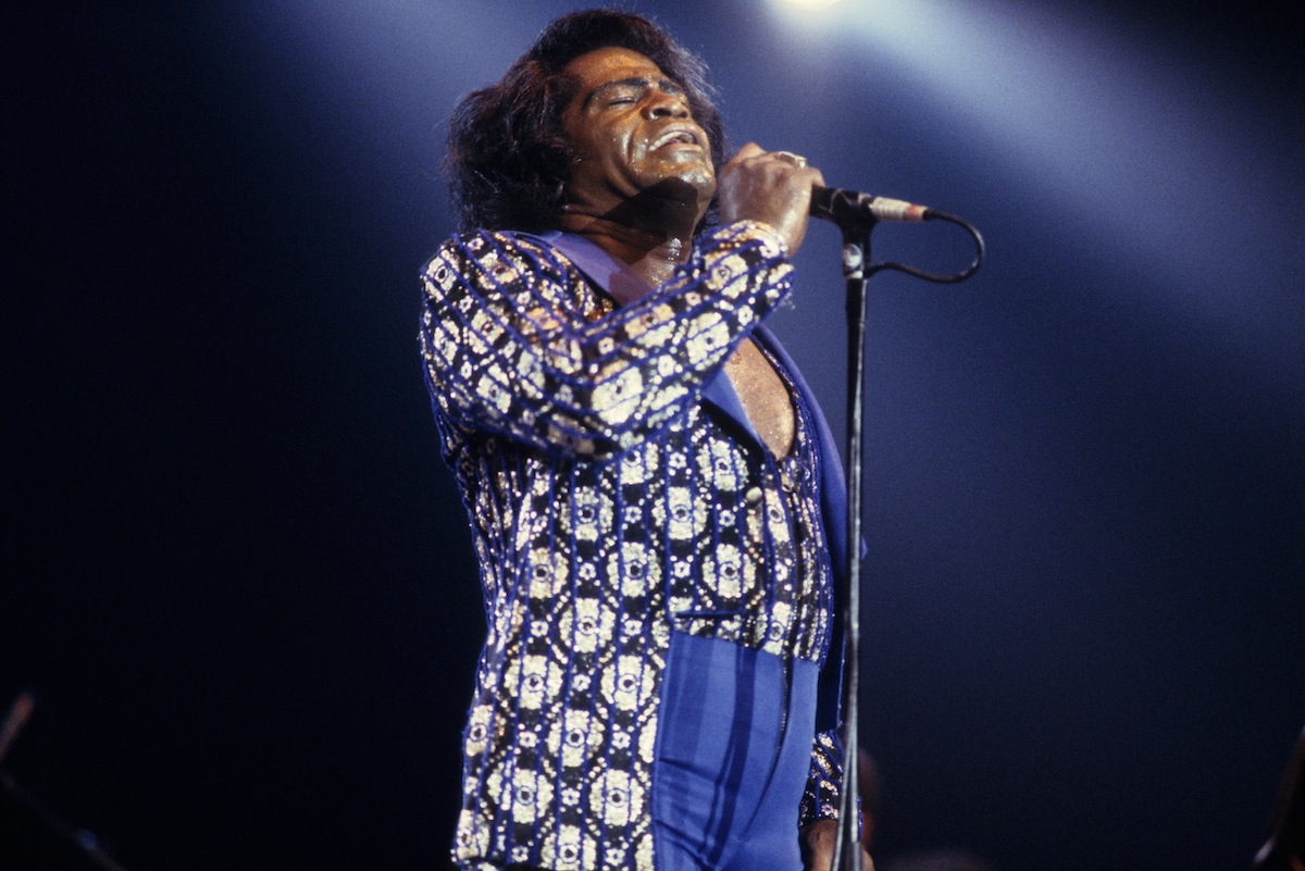 James Brown performing on Jul. 1, 1990, in the Netherlands (Paul Bergen—Redferns / Getty Images)