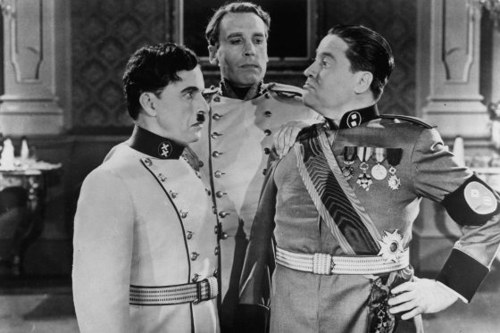 Charles Chaplin And Jack Oakie In 'The Great Dictator'