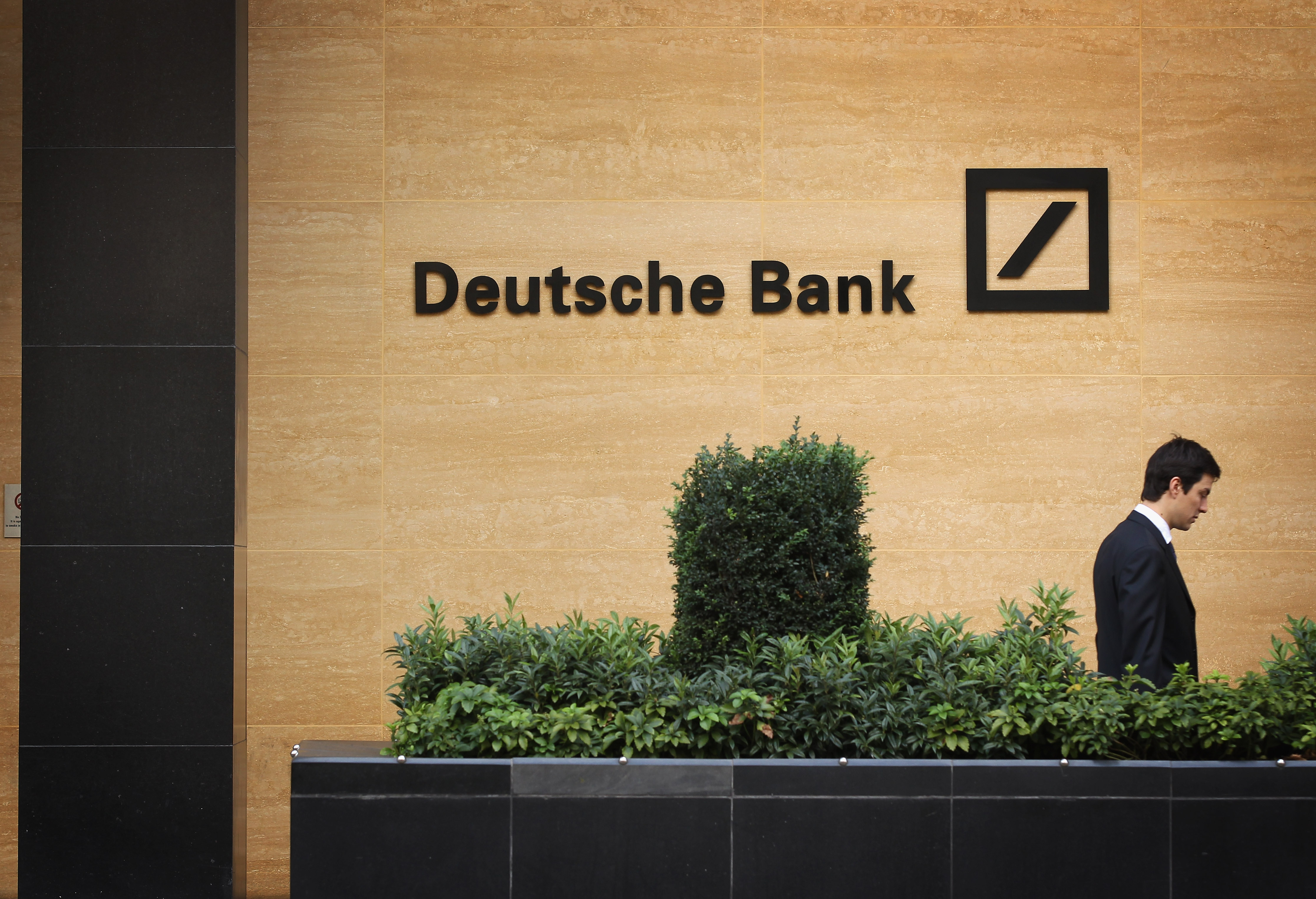 A general view of Deutsche Bank on Sept. 5, 2011 in London.