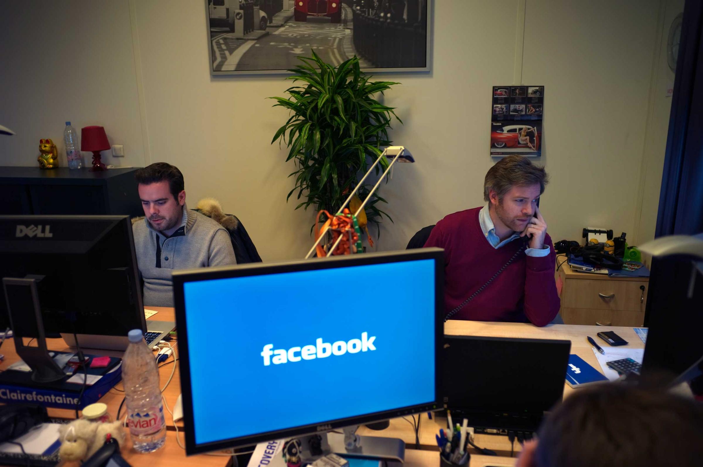 Facebook offices in Paris, France in 2010.