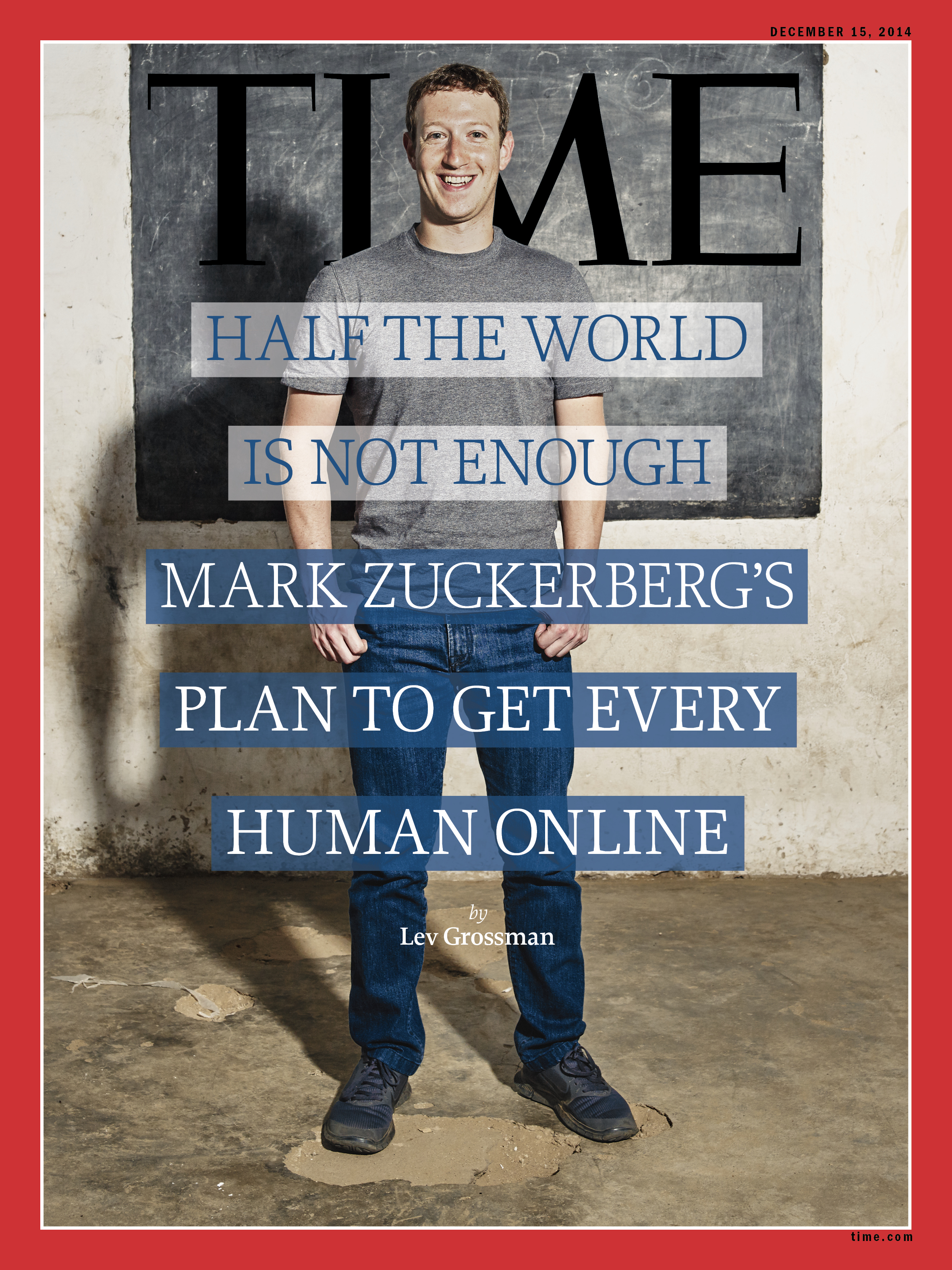 Facebook's Mark Zuckerberg on TIME Magazine's cover (Photograph by Ian Allen for TIME)