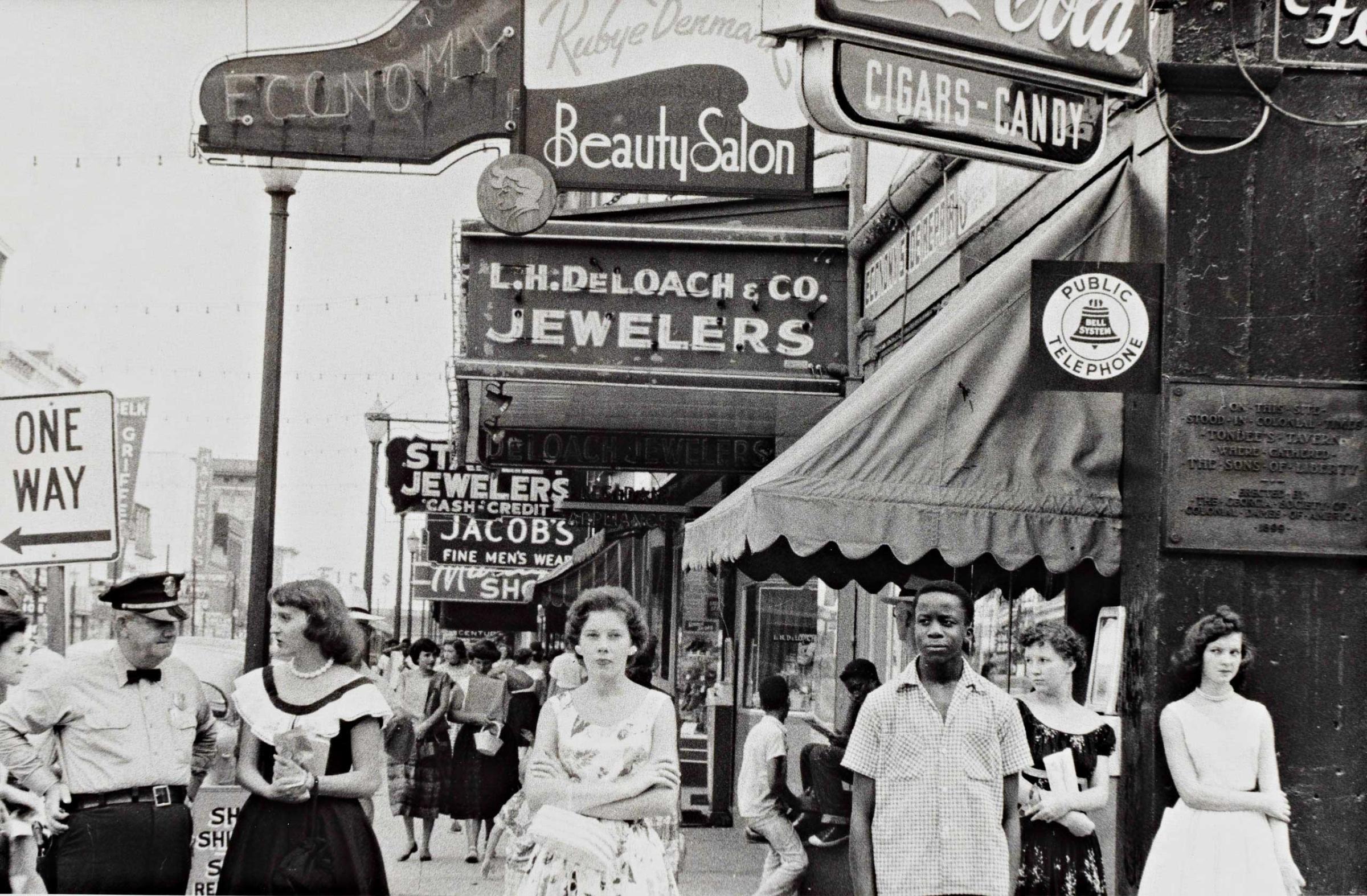 Main Street, Savannah, Georgia, 1955.