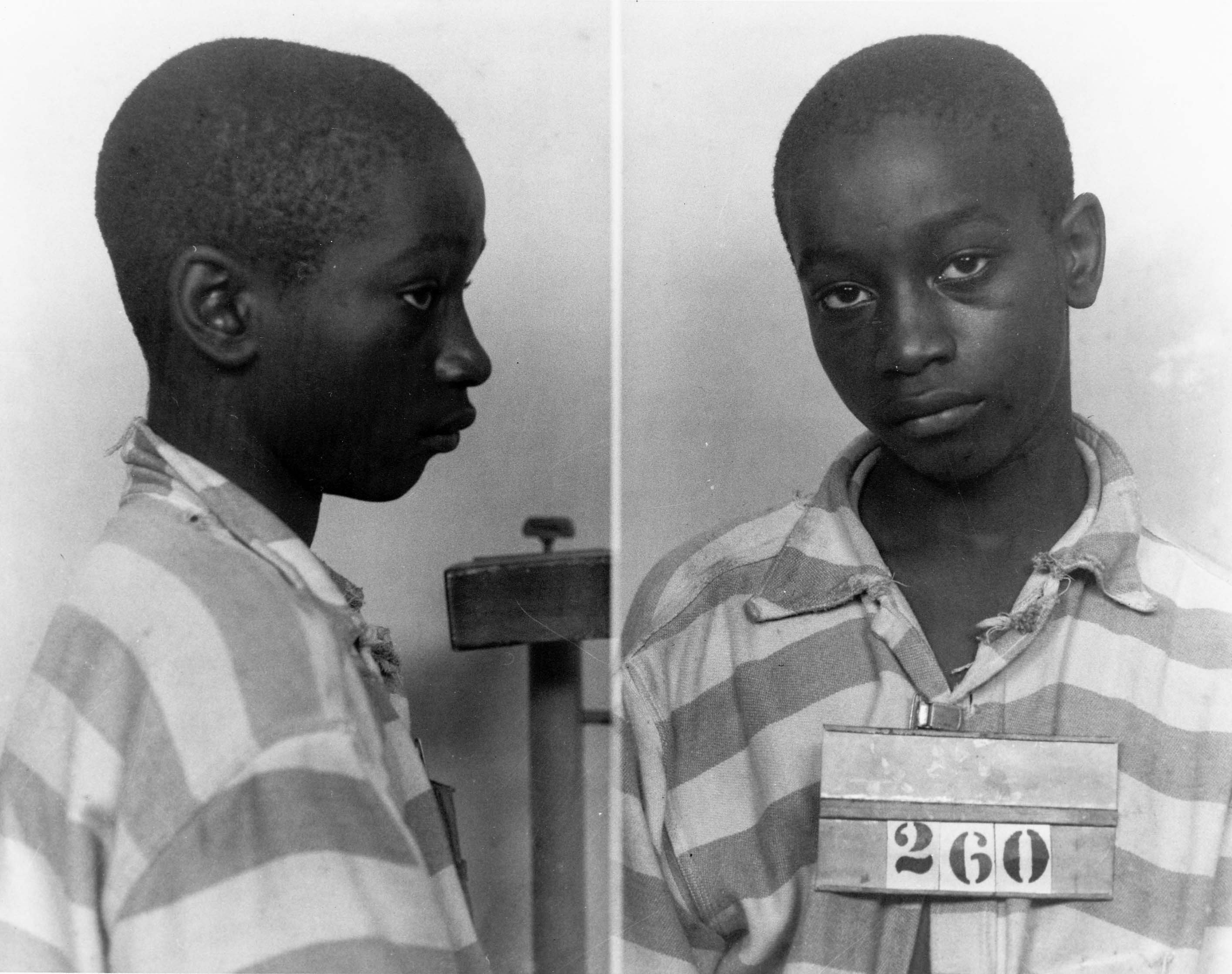 George Stinney Jr appears in an undated police booking photo provided by the South Carolina Department of Archives and History