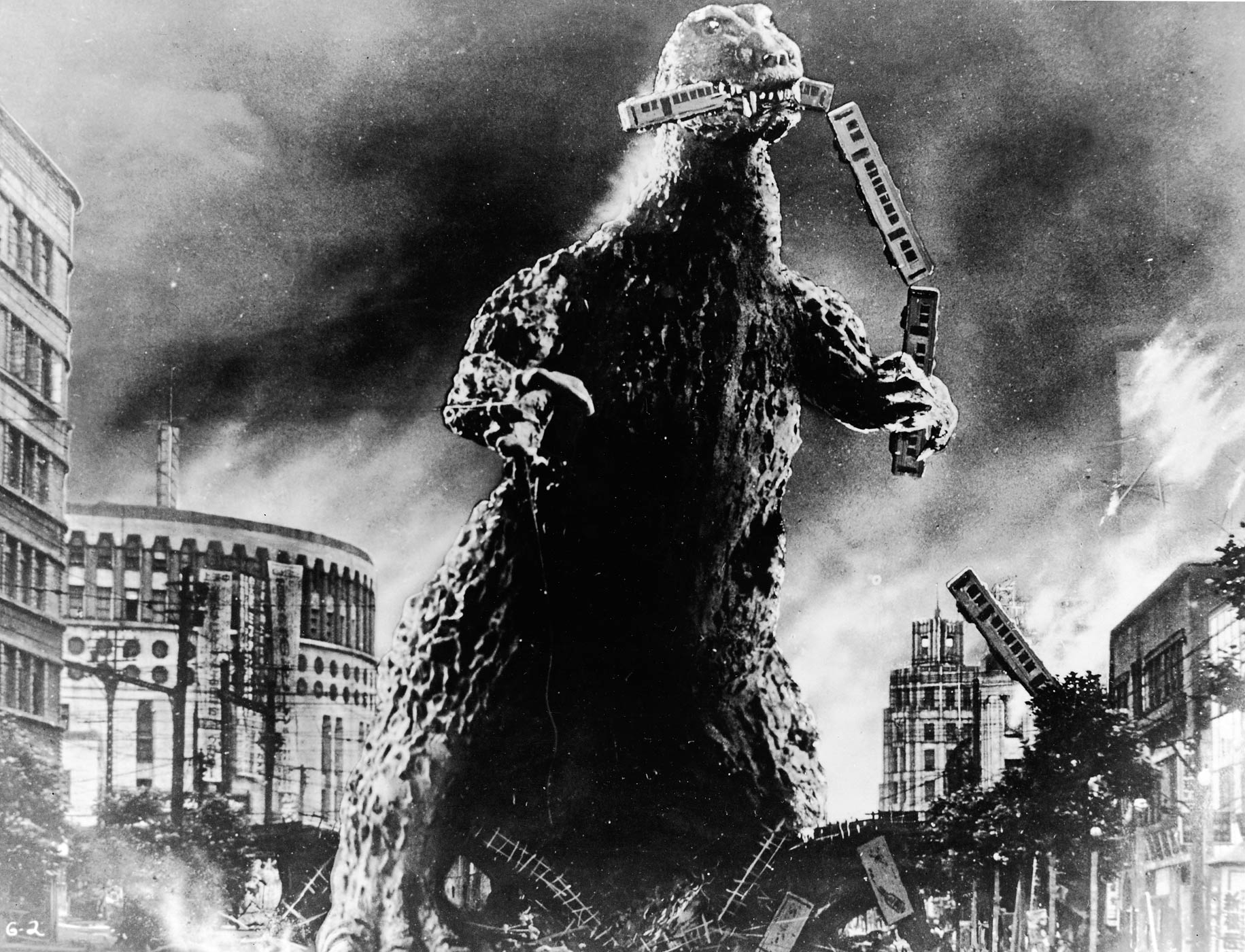 Godzilla Eats A Commuter Train