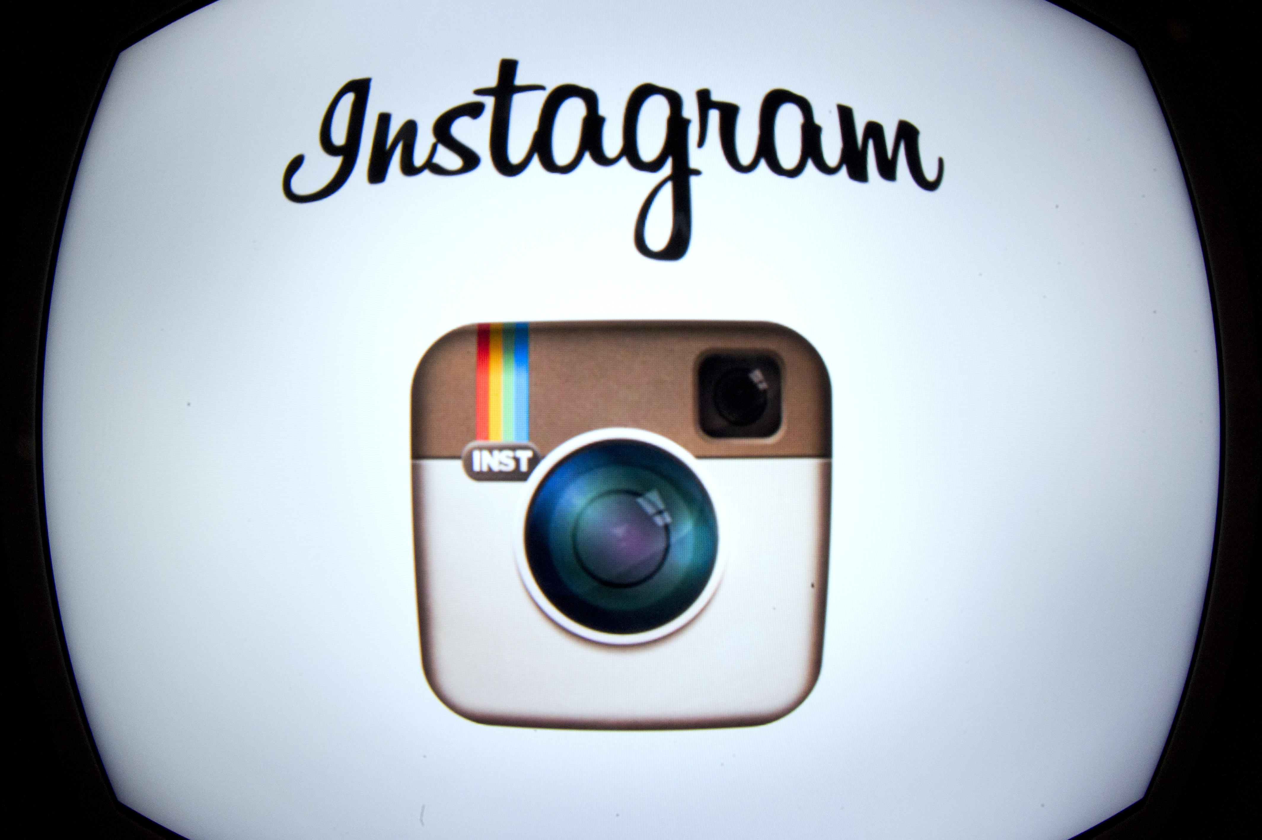 The Instagram logo is displayed on a smartphone on December 20, 2012 in Paris. (Lionel Bonaventure—AFP/Getty Images)