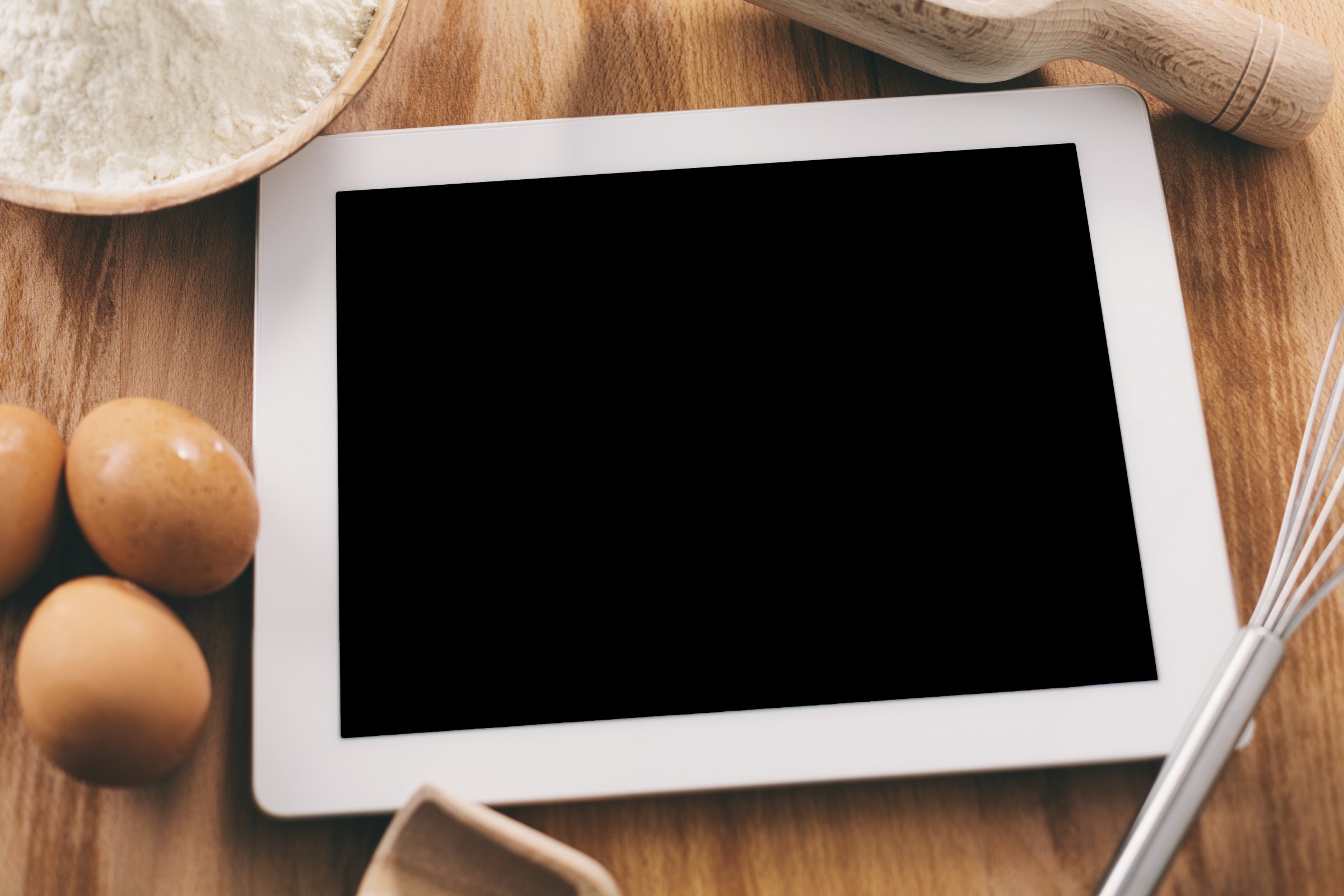 Cooking with digital tablet