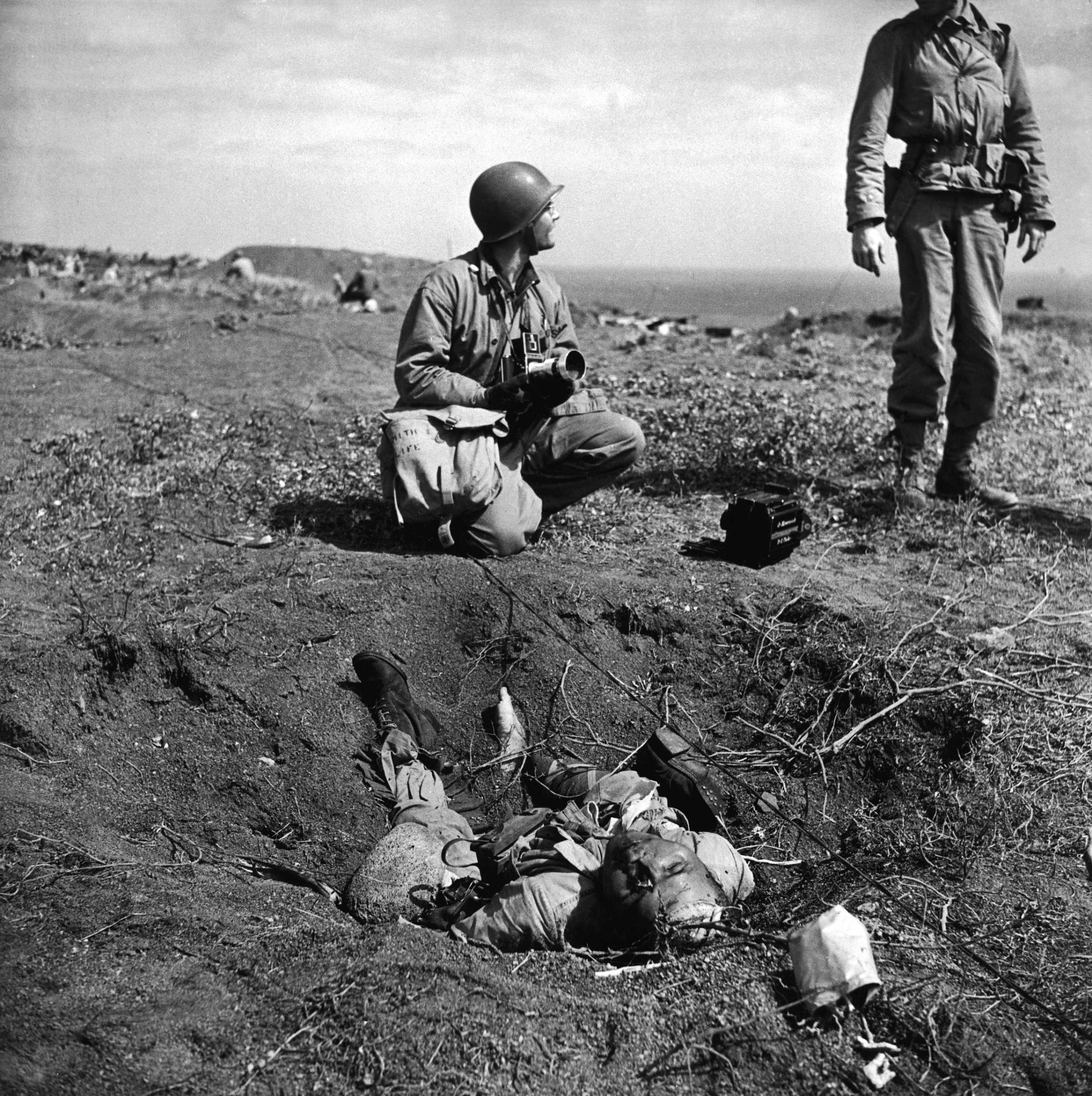 Behind the Picture: Marines Blow Up a Blockhouse, Iwo Jima, 1945