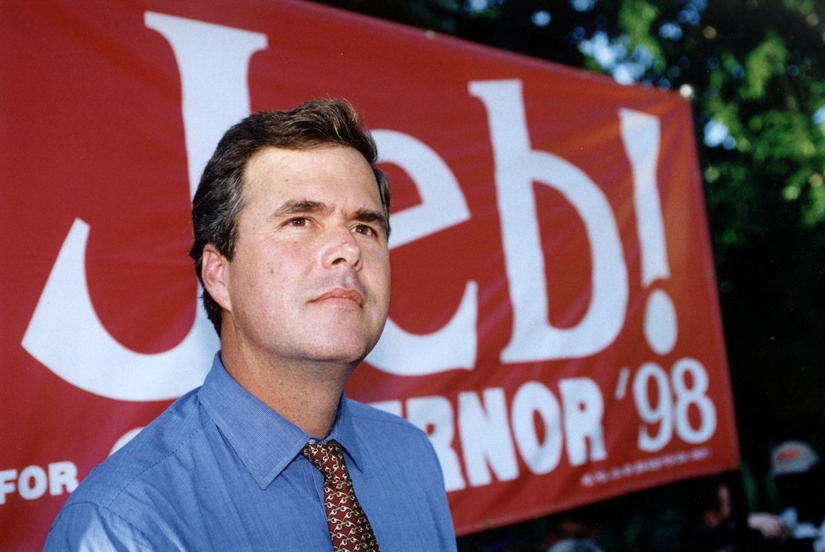 GOP gubernatorial candidate Jeb Bush during a campaign event on Oct. 1, 1998 (Steve Liss—The LIFE Images Collection/Getty)