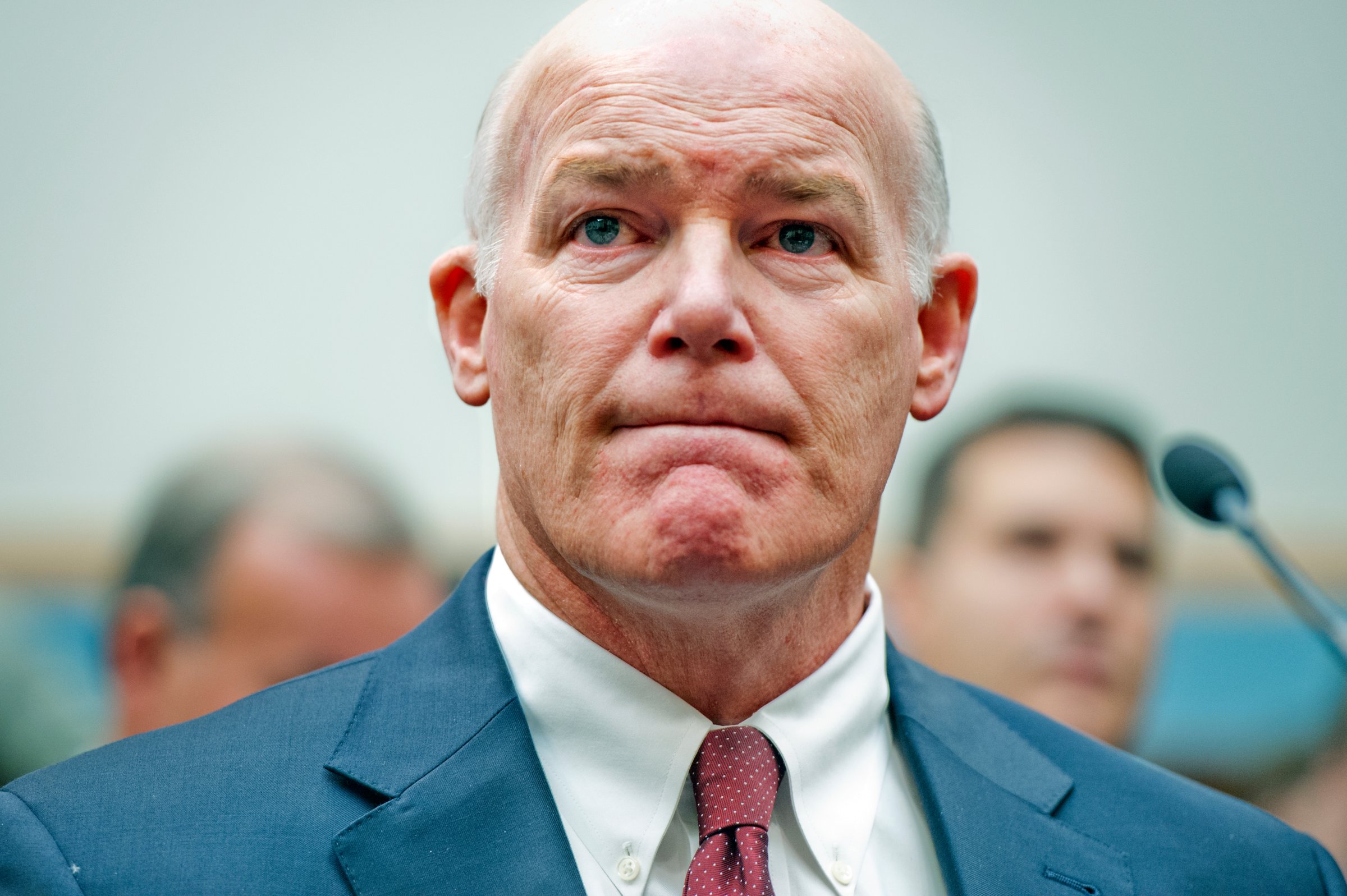 Acting Secret Service Director Joseph Clancy prepares to testify before a House Judiciary Committee hearing on Nov. 19, 2014