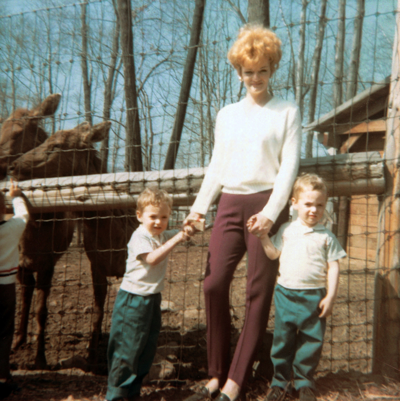 Aug. 1967: Mark (left) and Scott with their MOM CK? at the Turtle Back Zoo in West Orange, N.J.