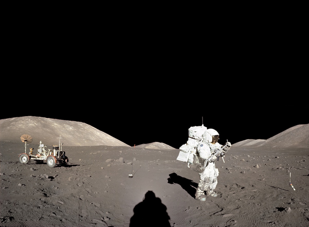 Harrison H. Schmitt on moon