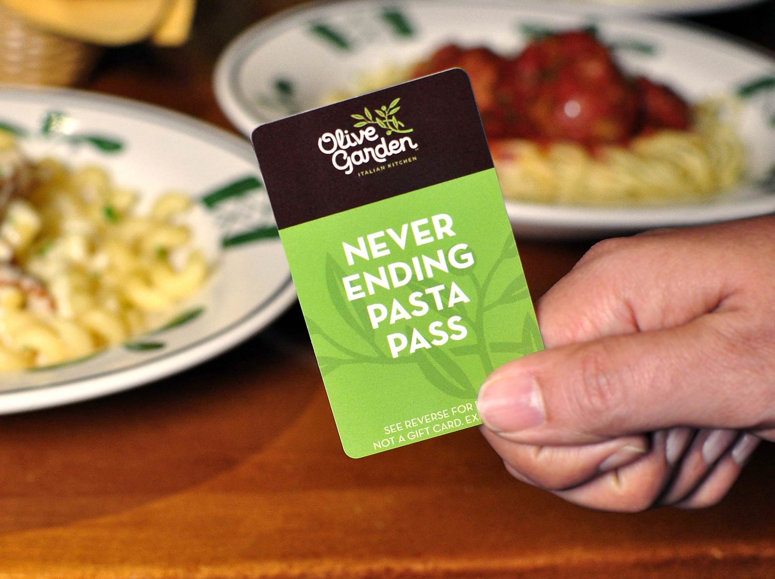Olive Garden's “Never Ending Pasta Pass.
