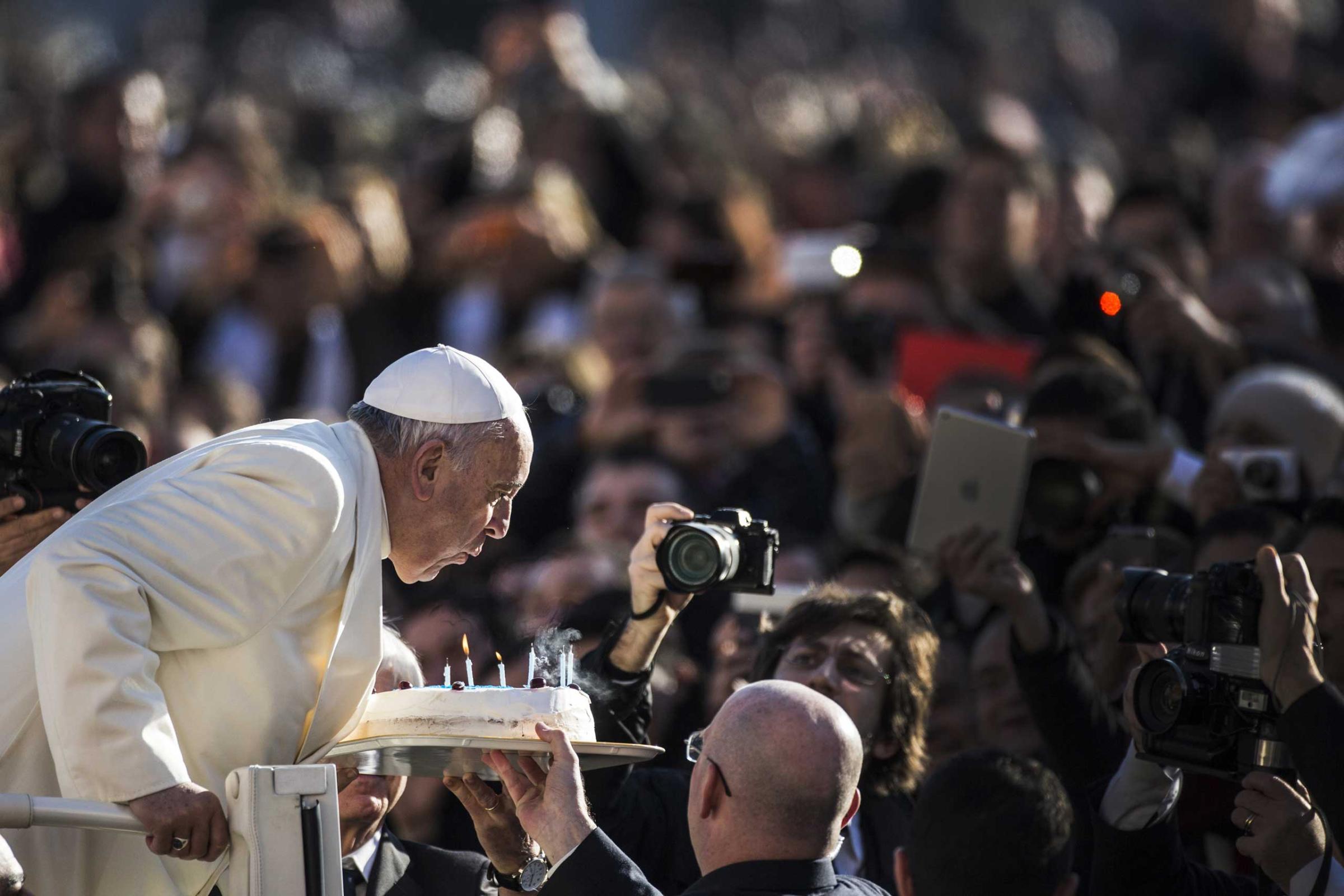 Italy - Religion - Pope Francis celebrates 78th birthday